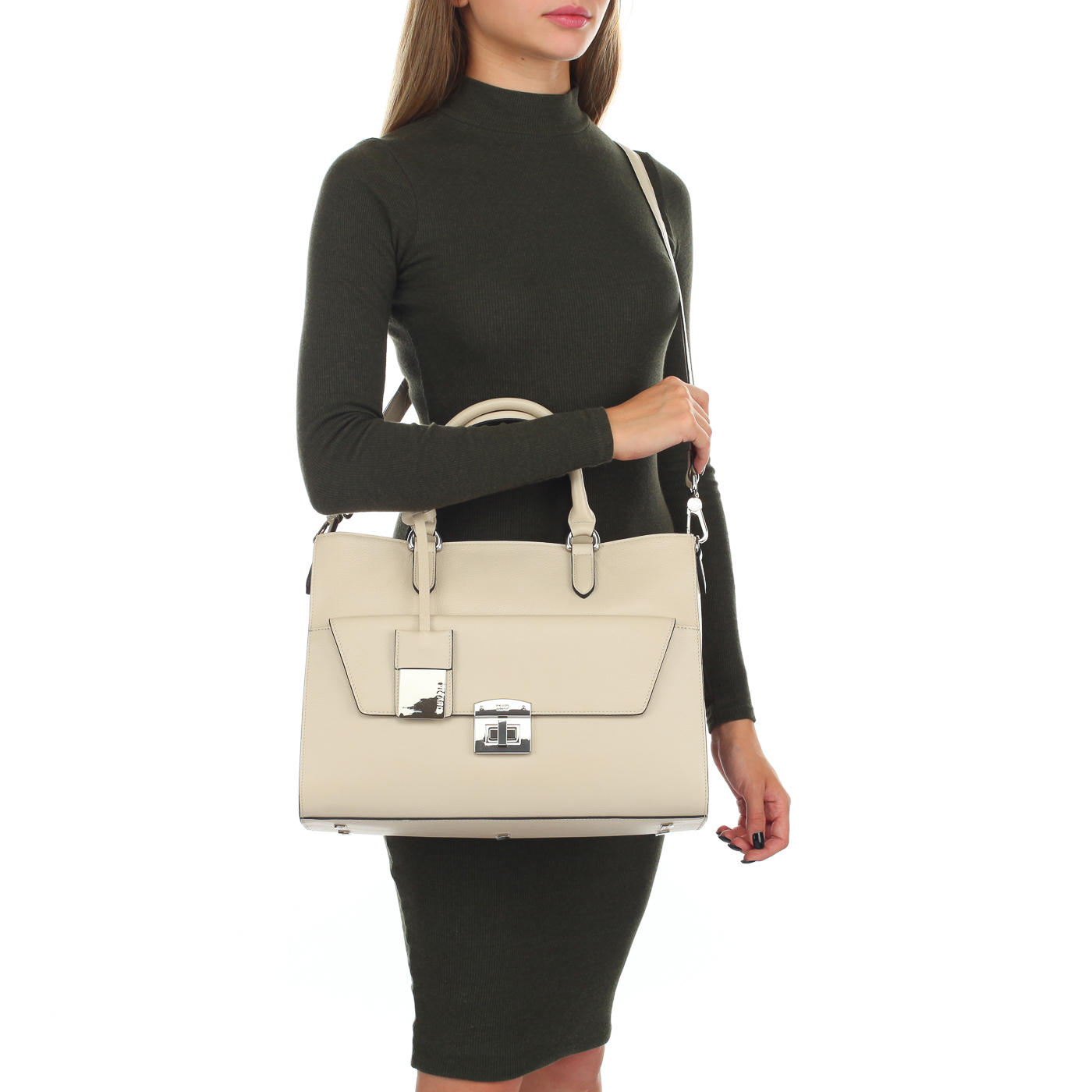 Кожаная сумка с ручками и ремешком Picard Equalize