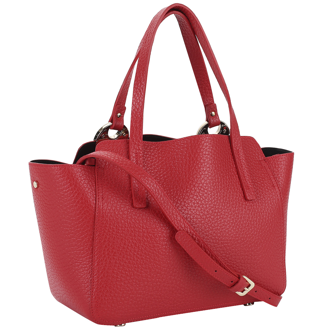 Кожаная сумка-трапеция Carlo Salvatelli Cervino