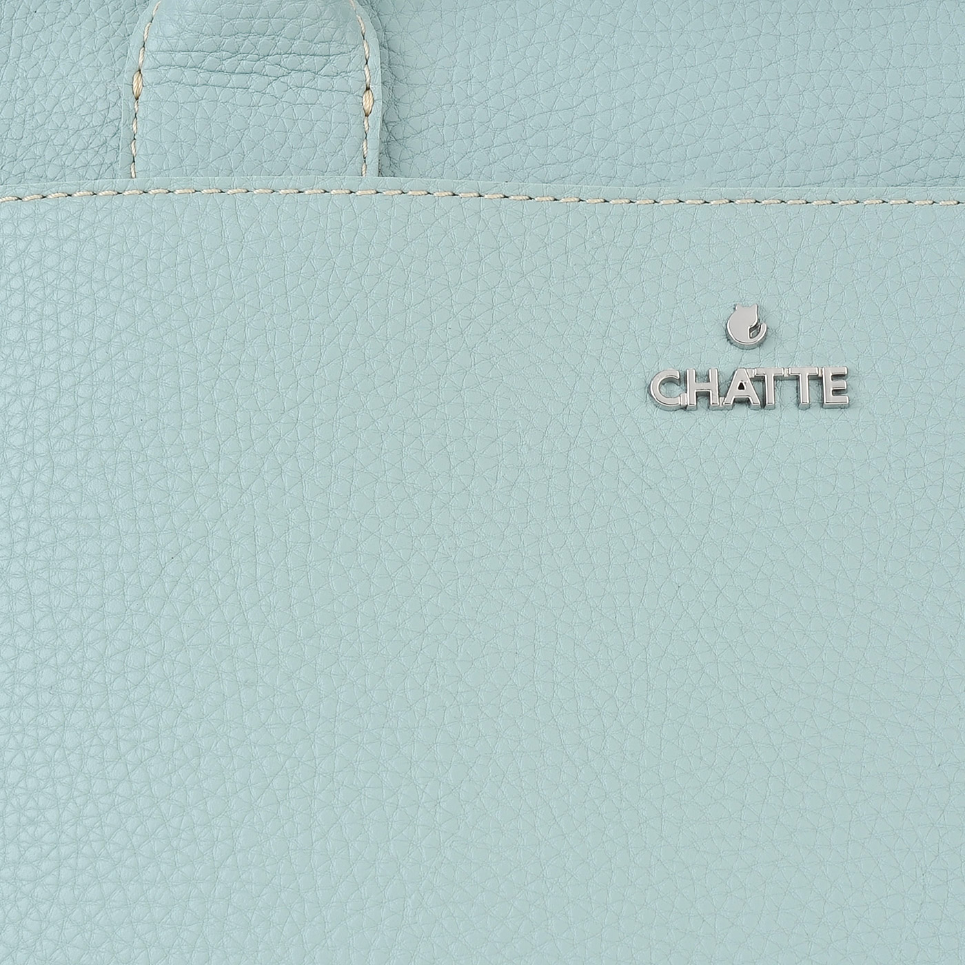 Вместительная сумка голубого цвета Chatte 