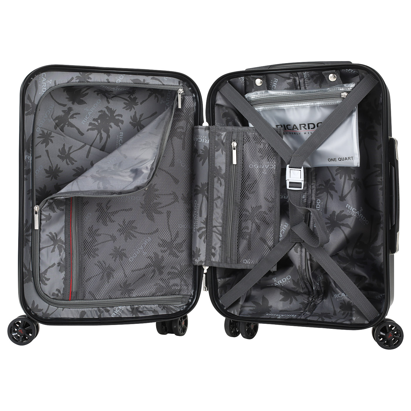 Чемодан маленький S из поликарбоната с кодовым замком Ricardo San Clemente