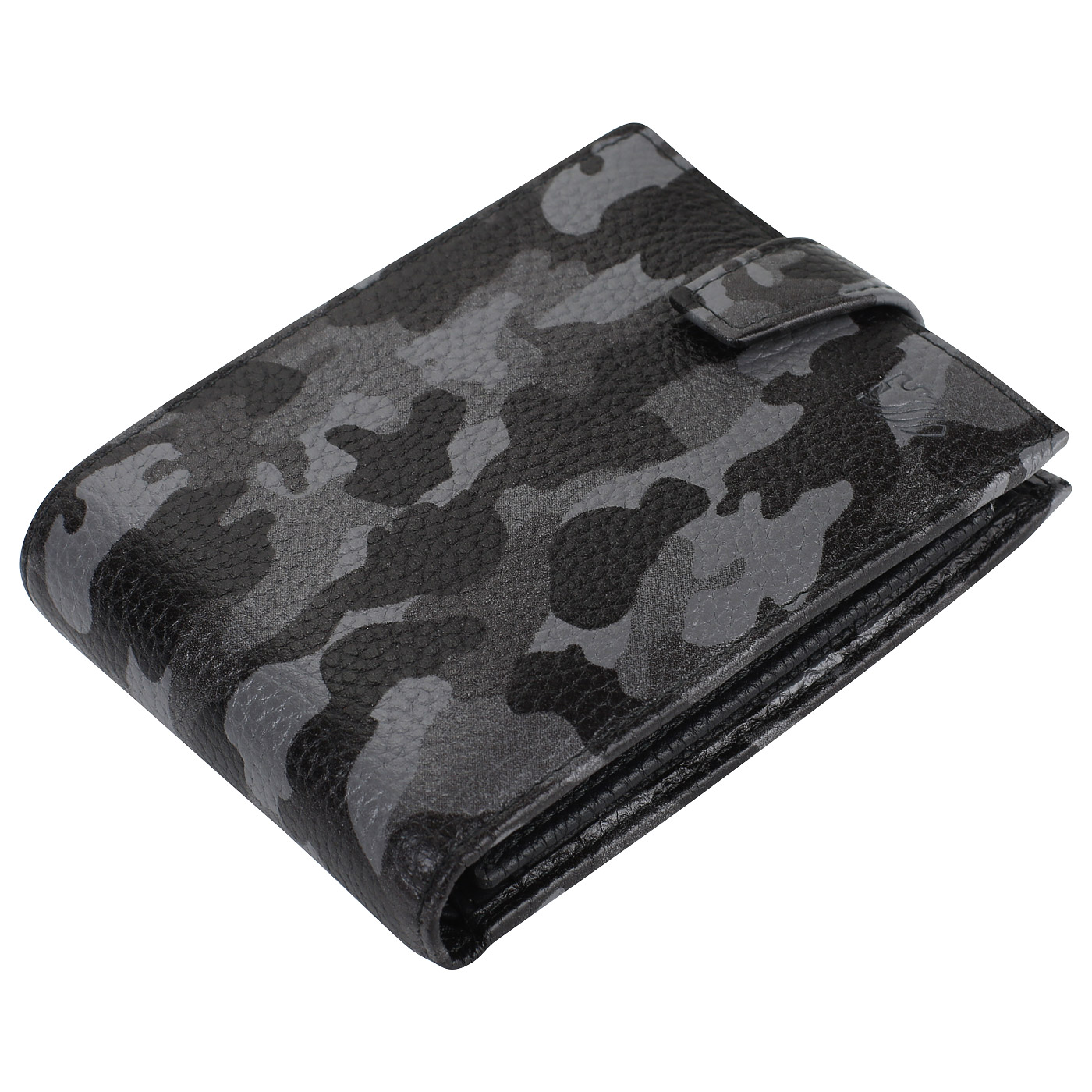 Складное кожаное портмоне на кнопке Mayrhoff Mainz