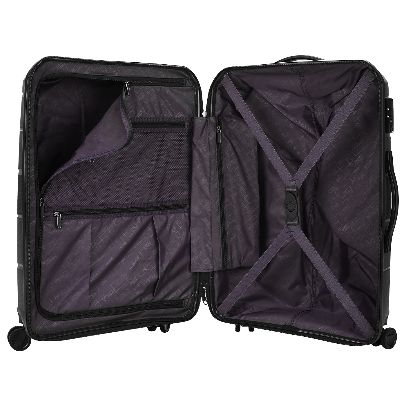 Чемодан средний M из полипропилена с кодовым замком Stevens Soho 2.0