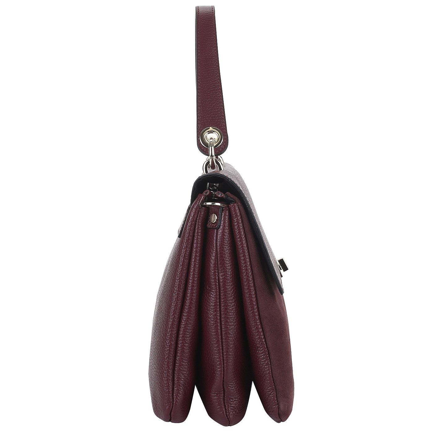 Сумка-сэтчел из кожи и замши Ripani Vanilla