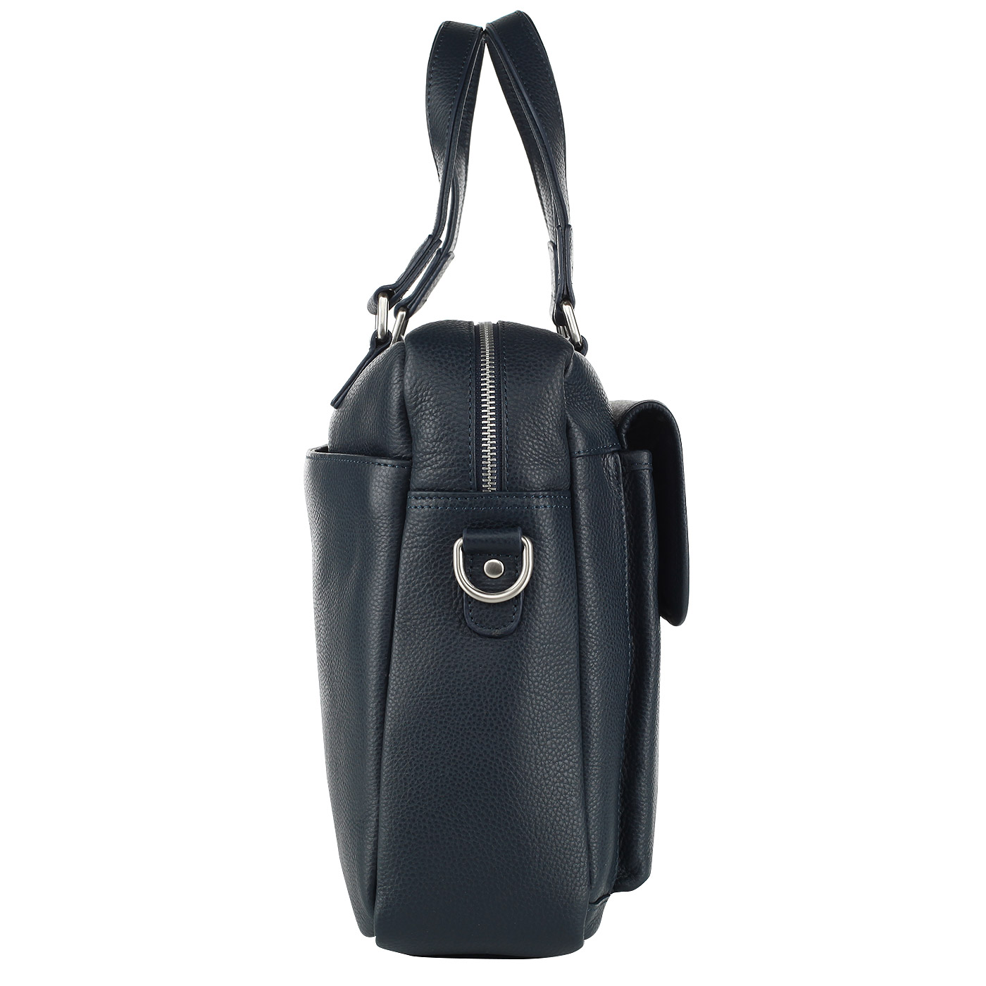 Мужская кожаная деловая сумка с плечевым ремешком Dr. Koffer 