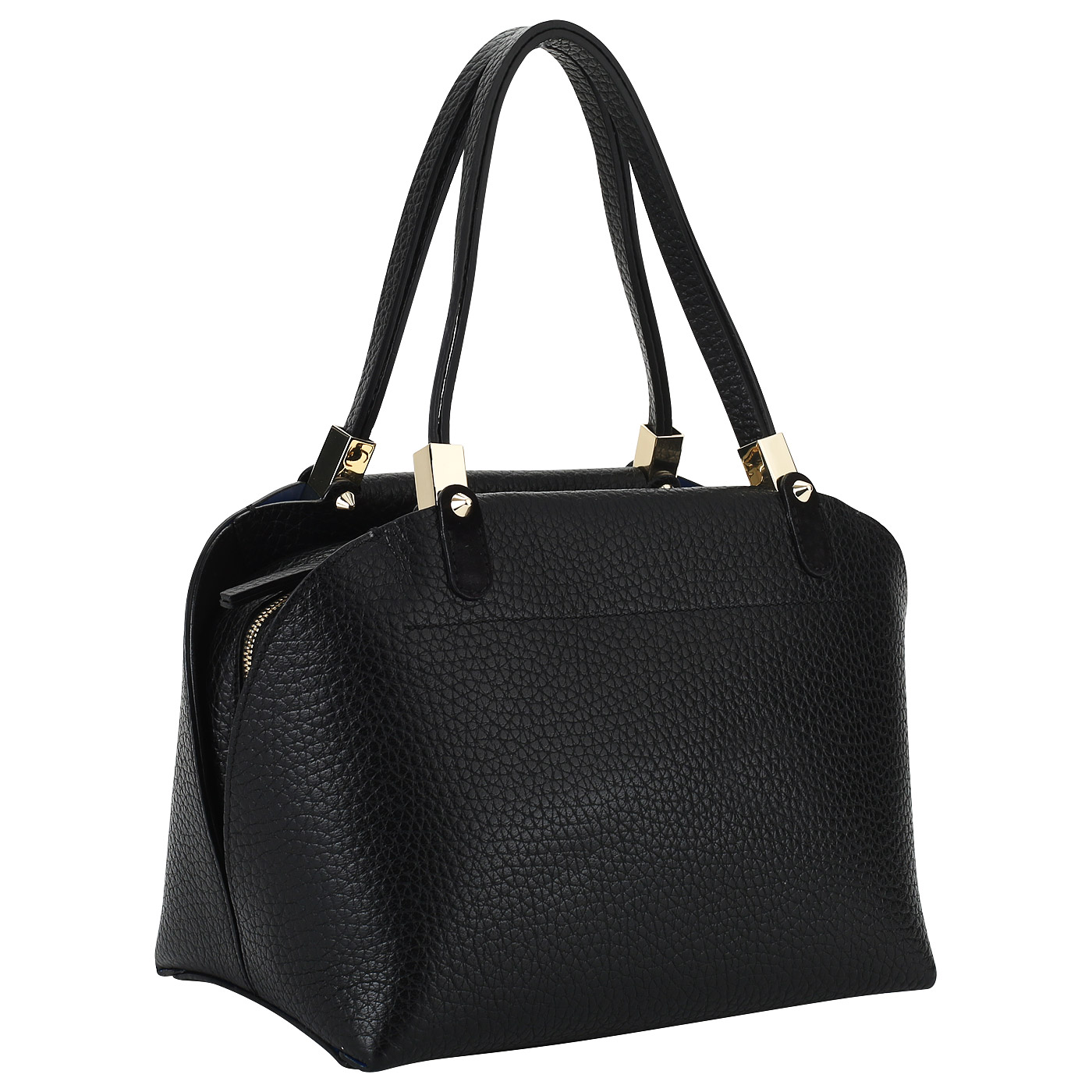 Кожаная сумка с двойной молнией Carlo Salvatelli Cervino