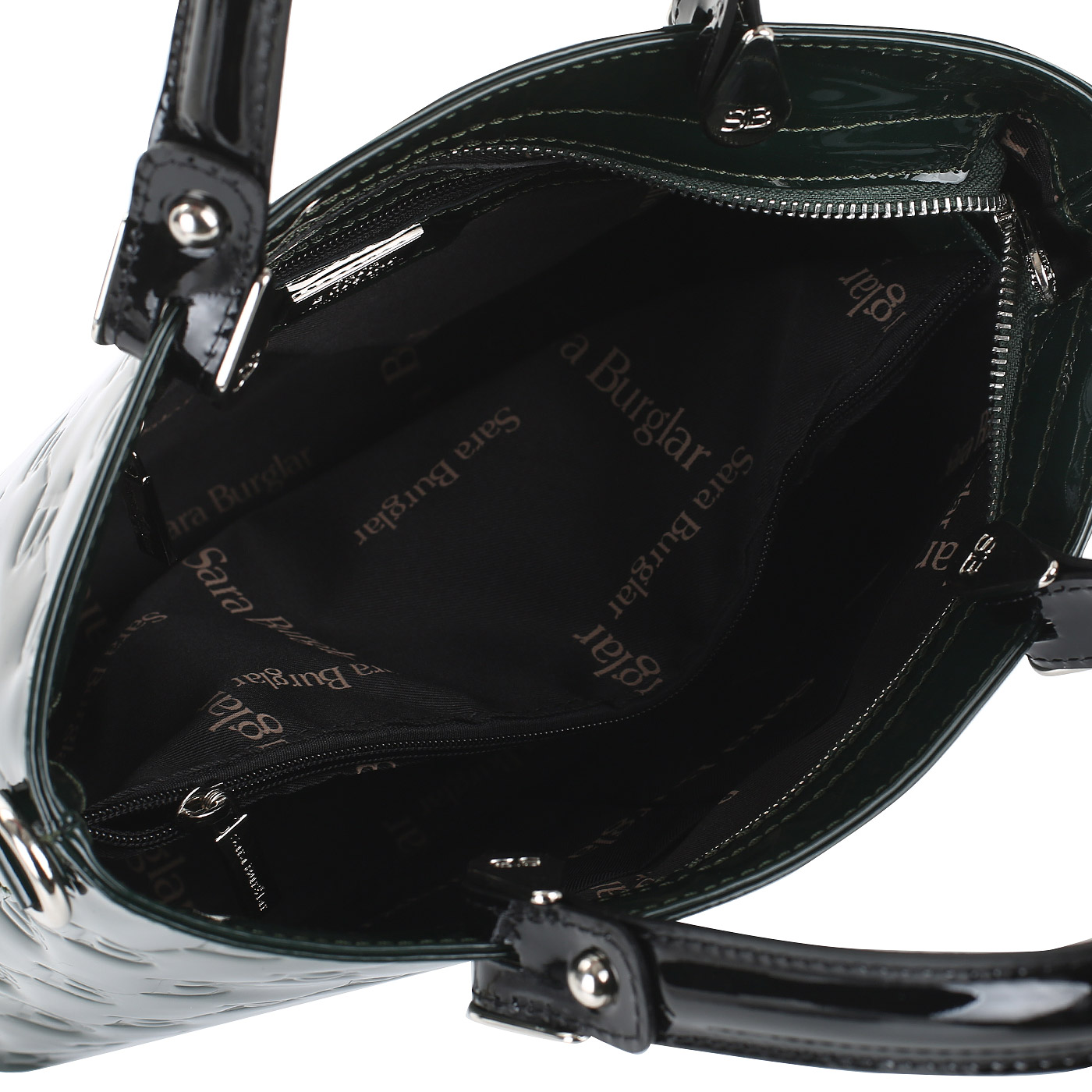 Лакированная сумка Sara Burglar Diva