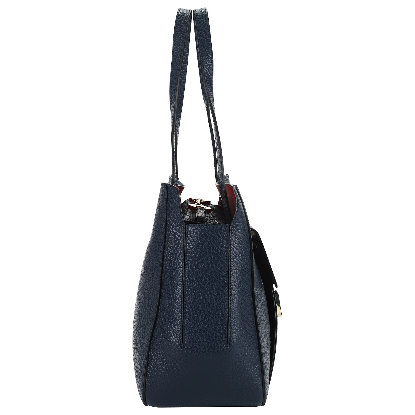 Кожаная сумка на двойной молнии Carlo Salvatelli Cervino