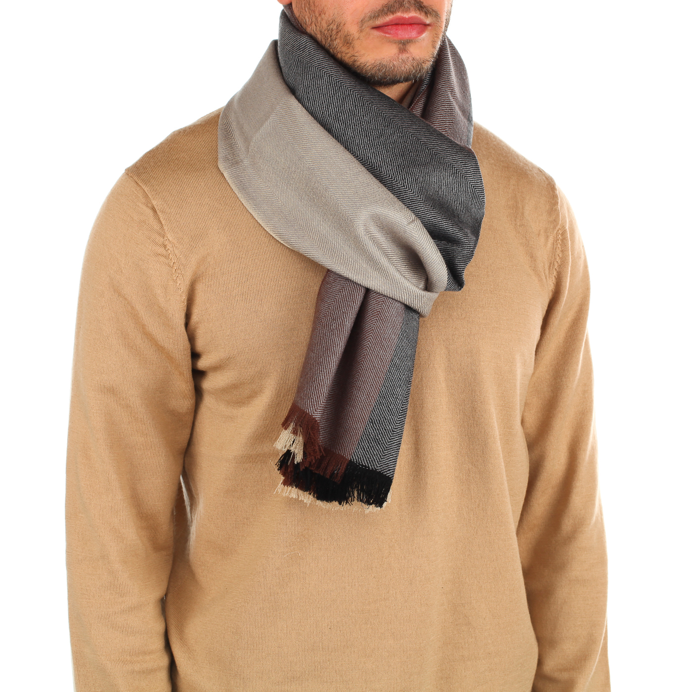 Шарф из шерсти и шелка Dr. Koffer 