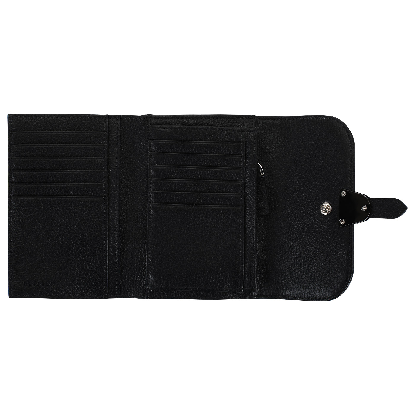 Черный кожаный кошелек Coccinelle Espiegle