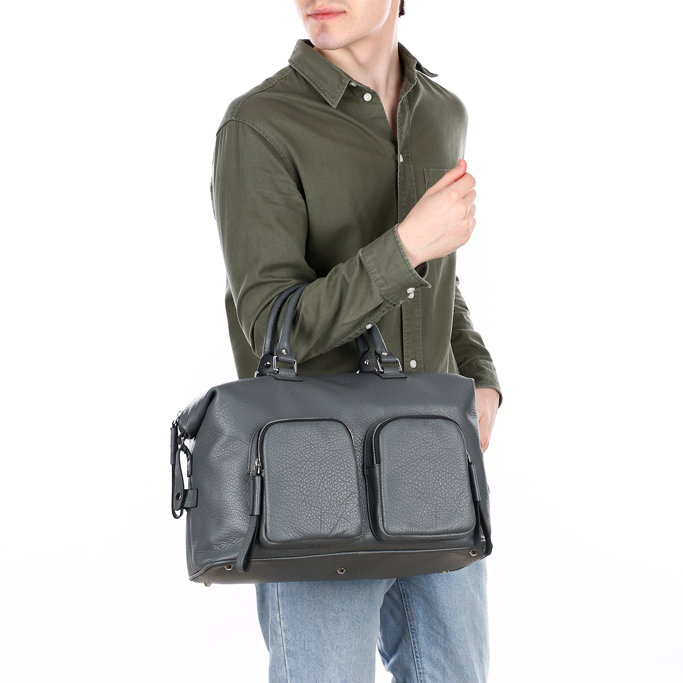 Кожаная дорожная сумка Stevens 