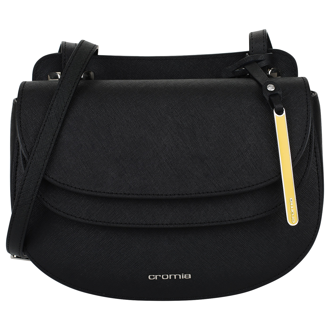 Cromia Сумочка-седло из натурального сафьяна