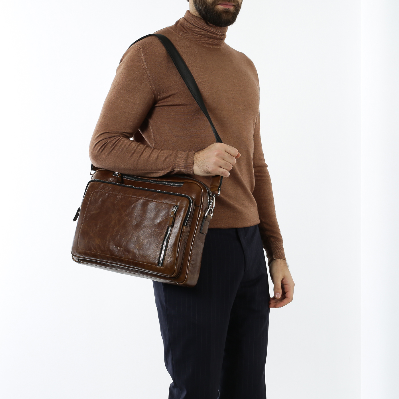 Деловая сумка на молнии Stevens 