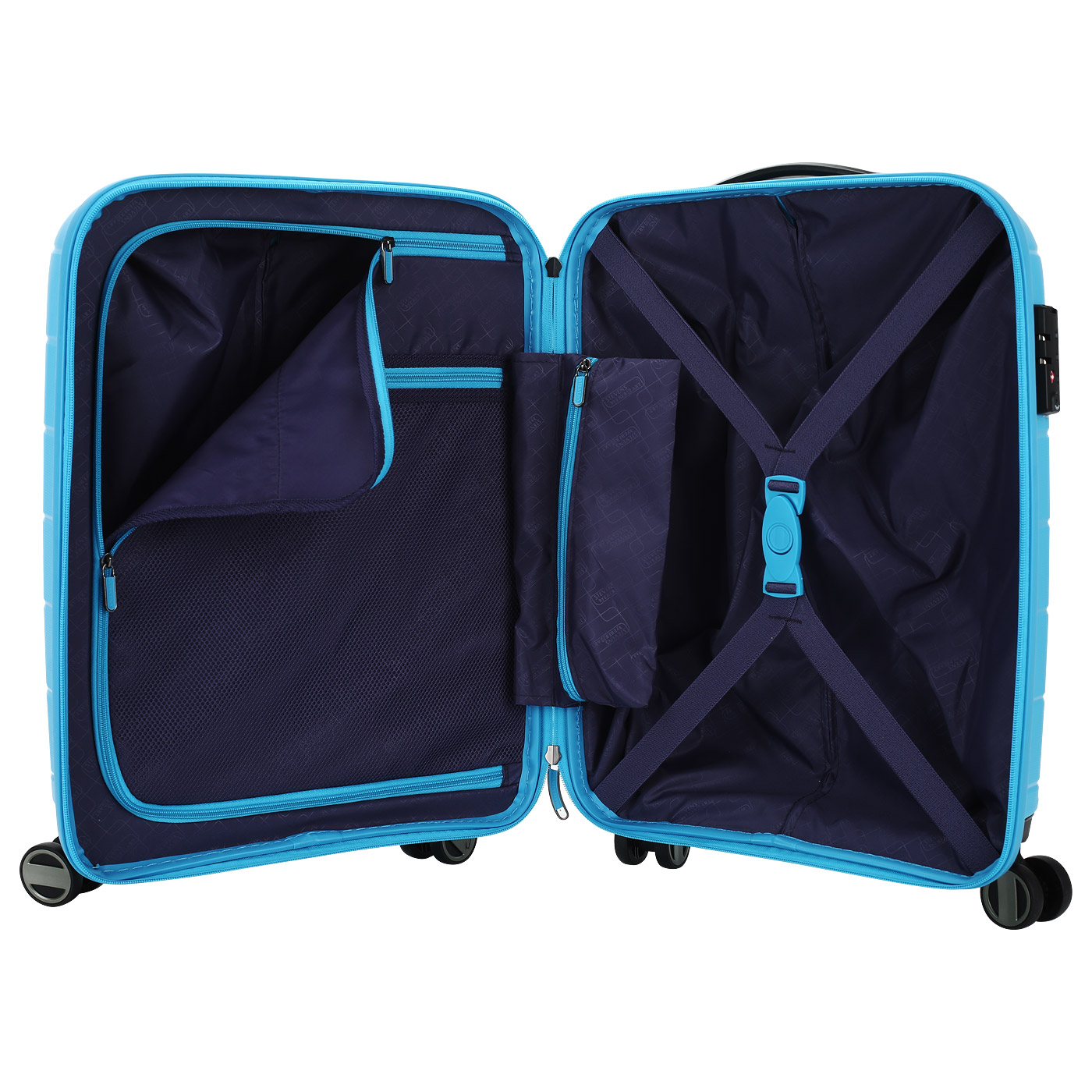 Чемодан для ручной клади из полипропилена с кодовым замком Stevens Oxford