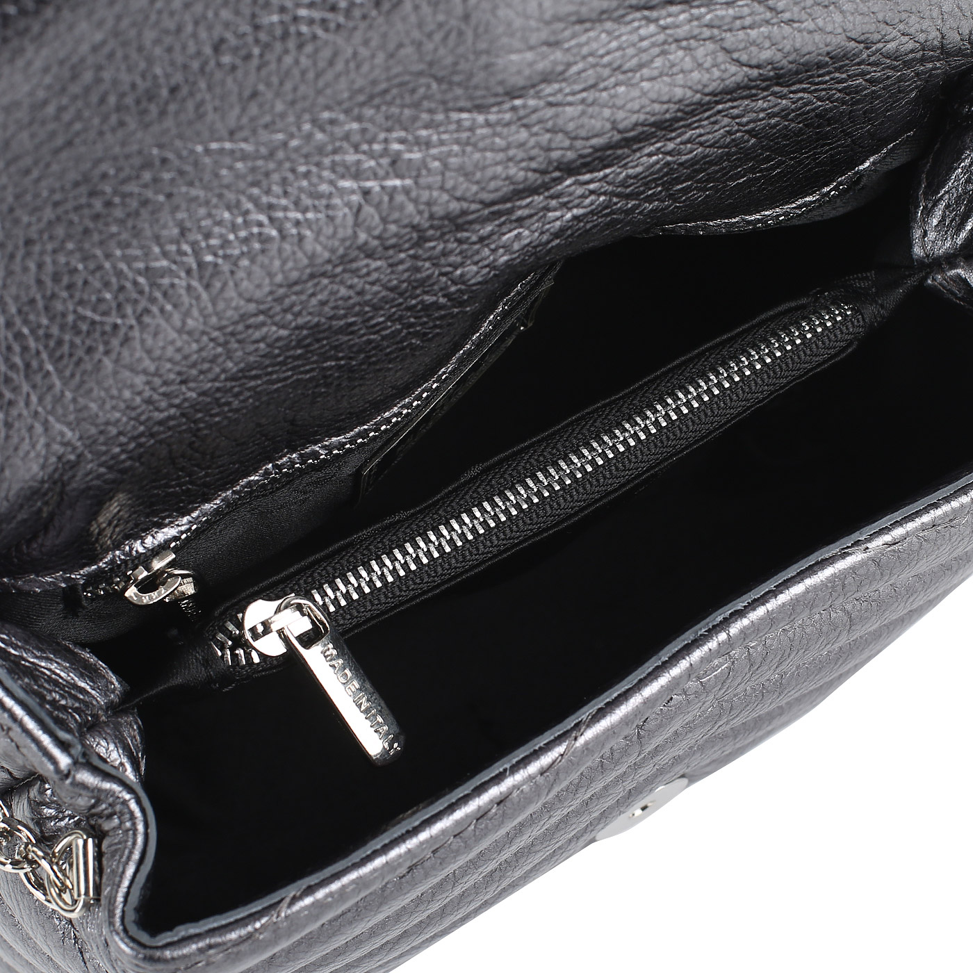 Кожаная сумочка с откидным клапаном Marina Creazioni 