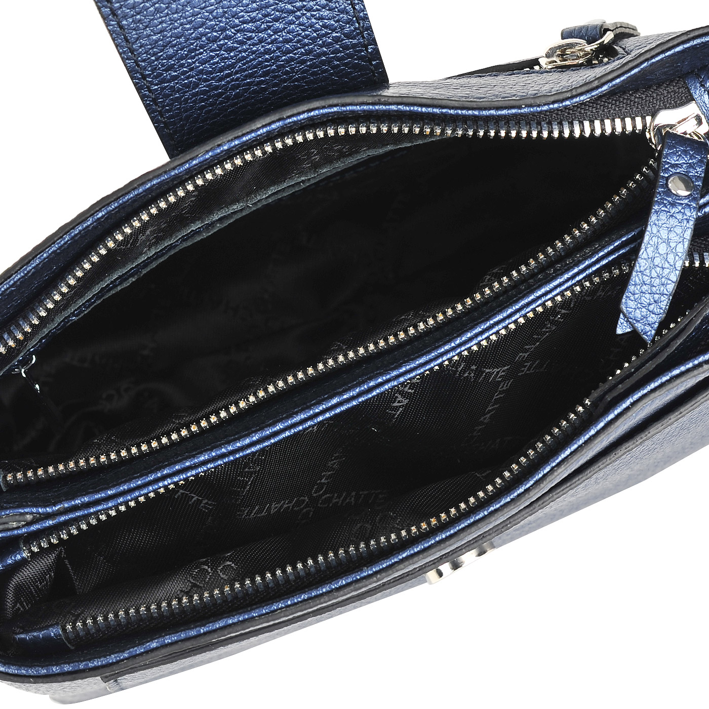 Маленькая кожаная сумка с двумя отделами Chatte Marseille