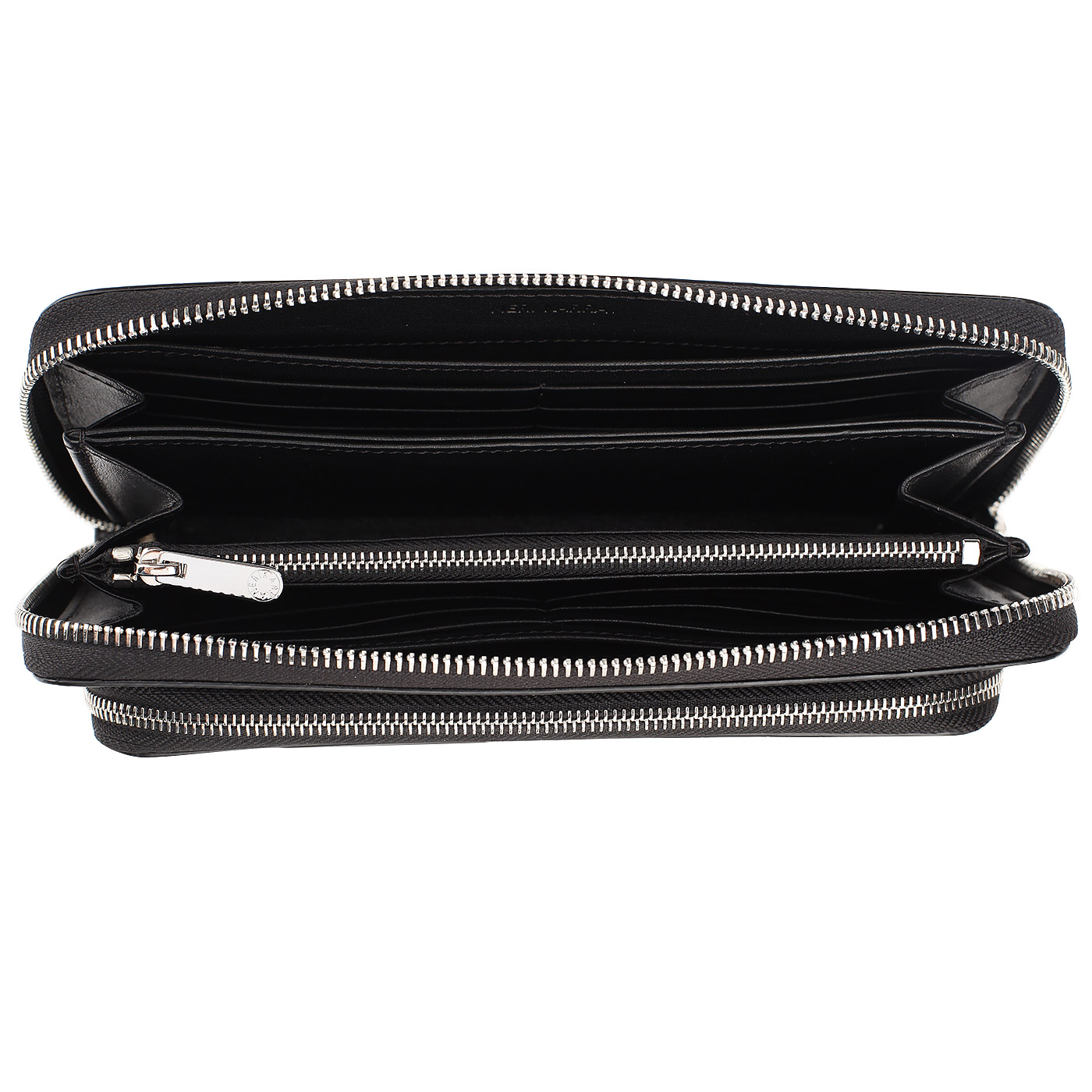 Сумка-визитка из черной кожи Neri Karra 