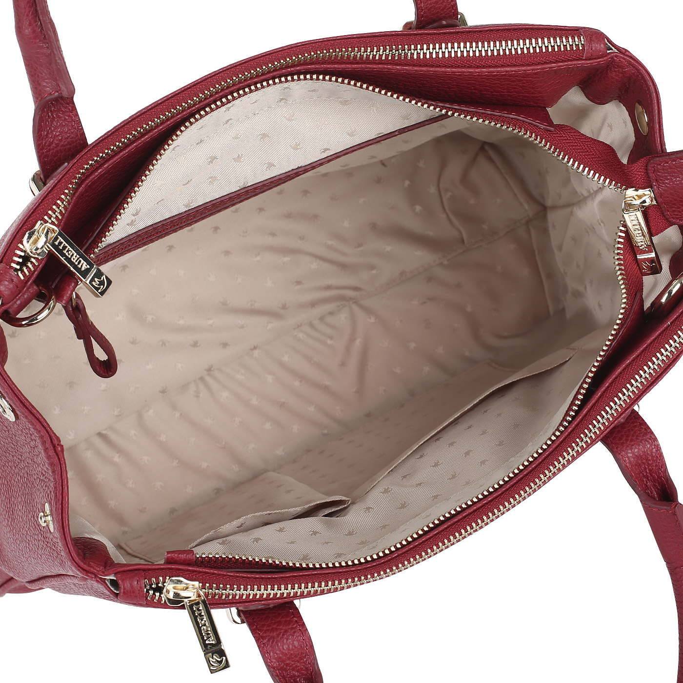 Классическая сумка с тремя отделами Aurelli 