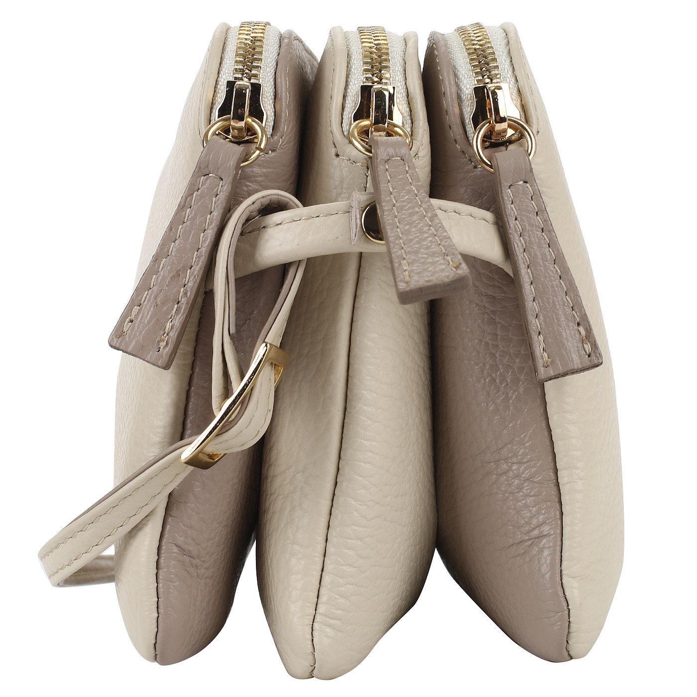 Сумка из кожи на молнии Bruno Rossi 