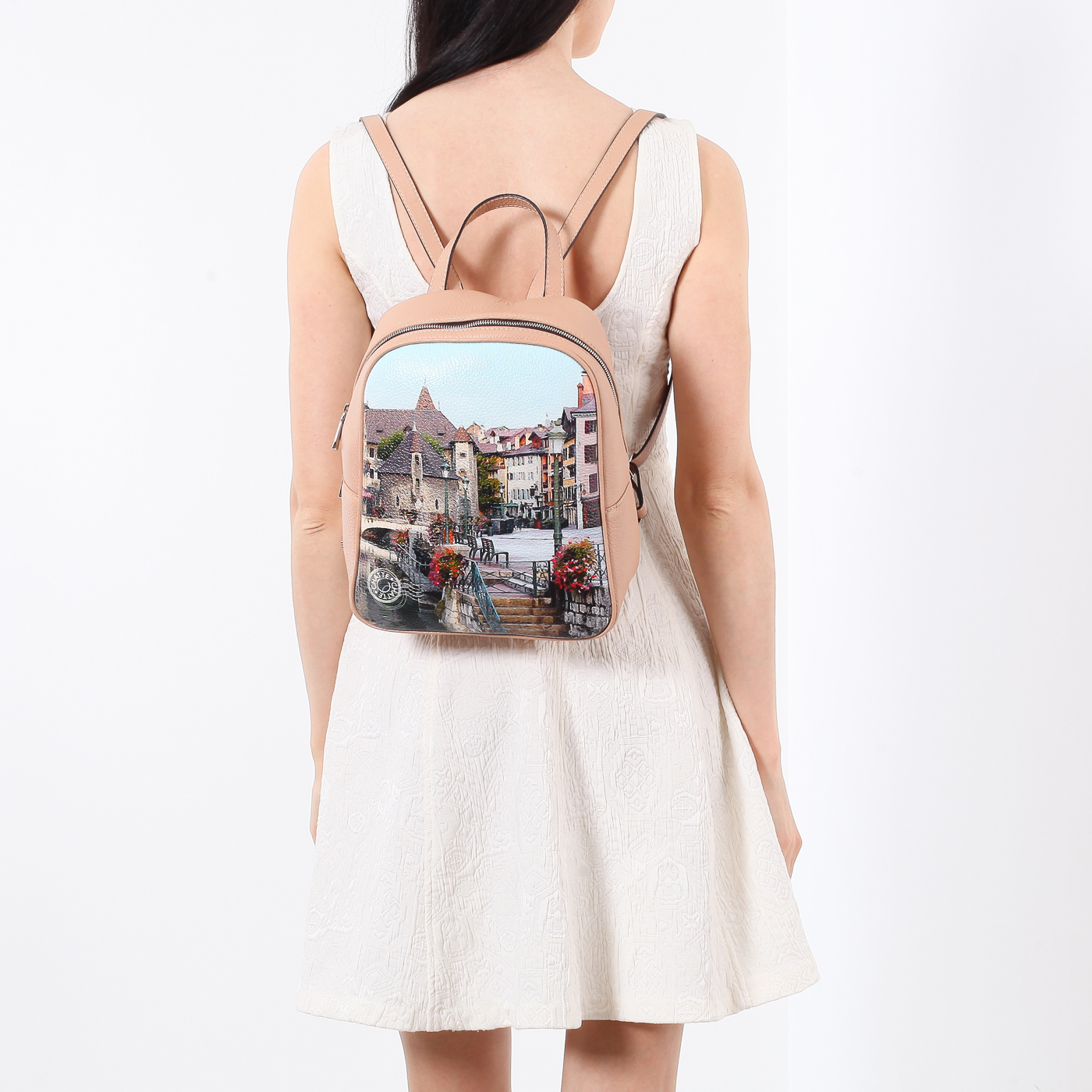 Городской рюкзак из зернистой кожи Chatte 