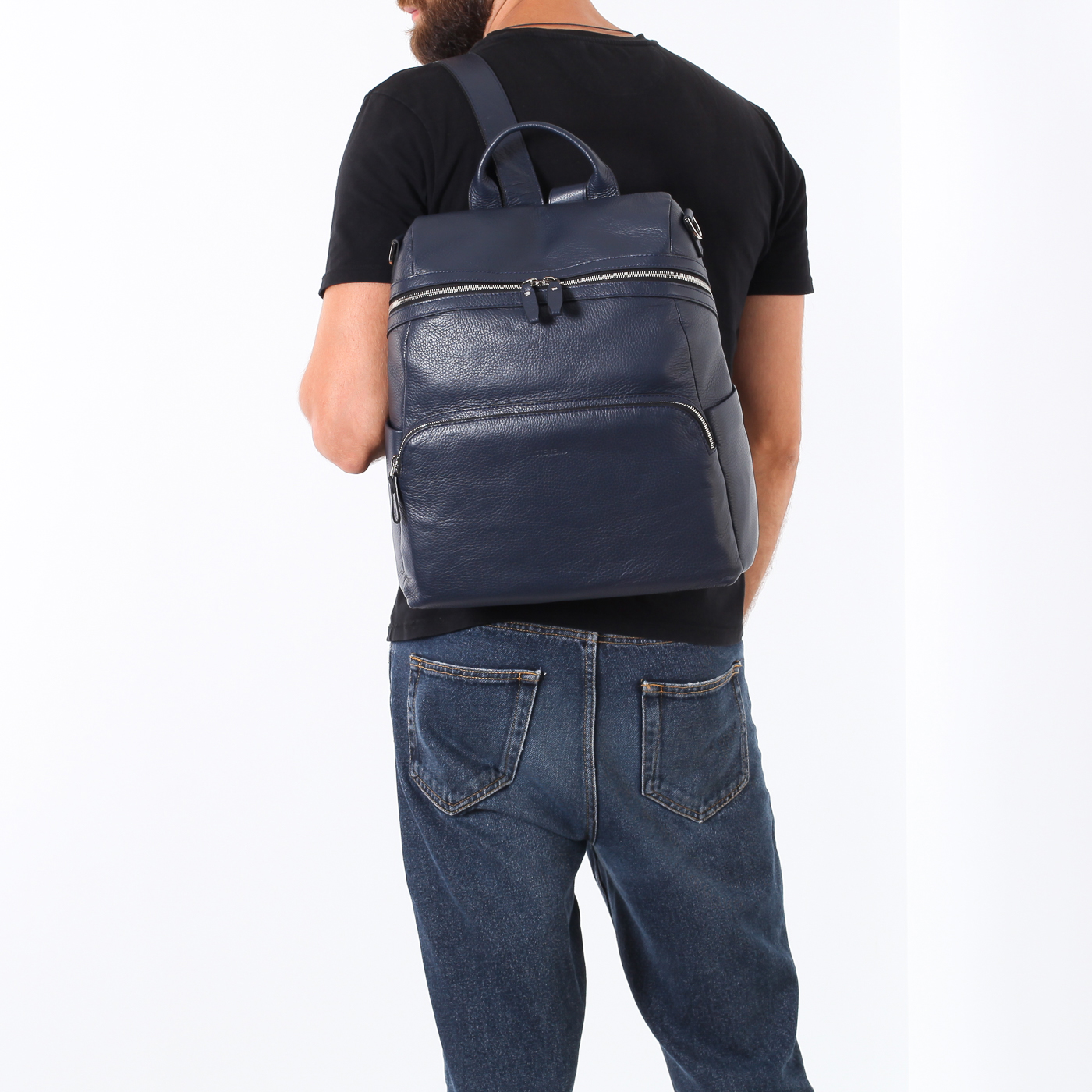 Рюкзак из зернистой кожи Stevens 