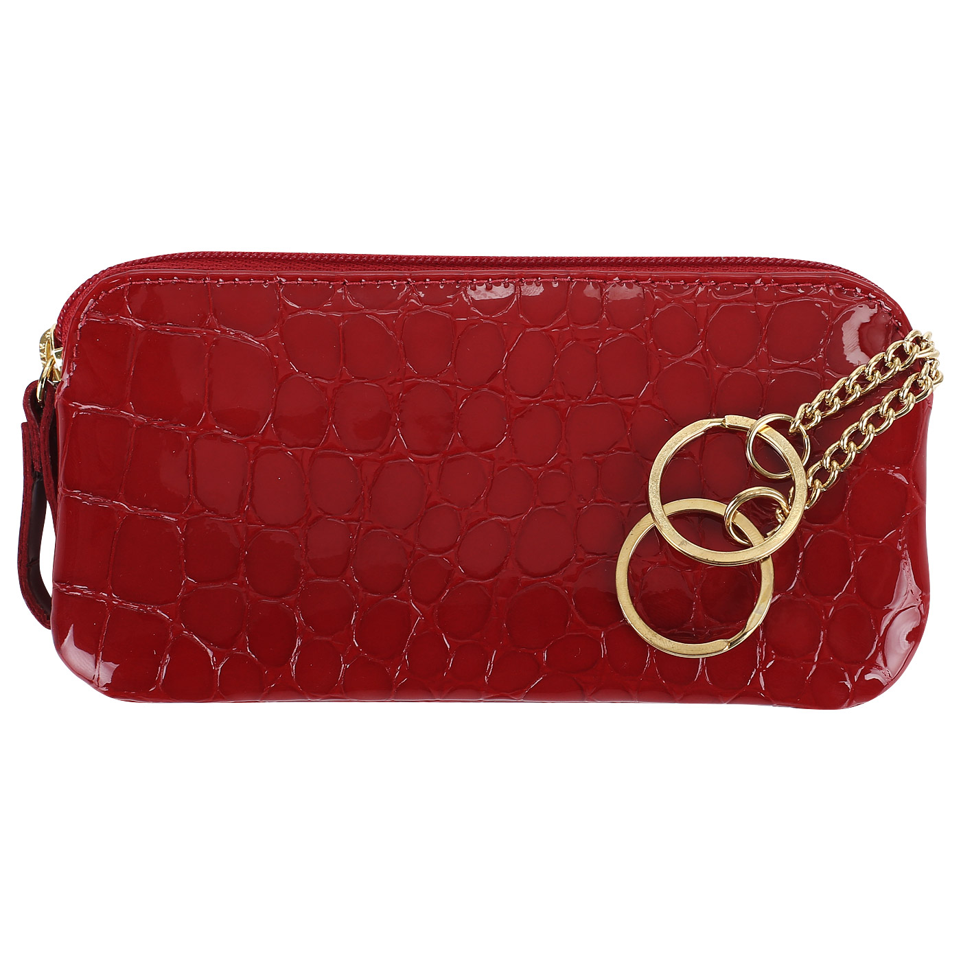 Лакированная ключница из кожи Braun Buffel Glanzcroko