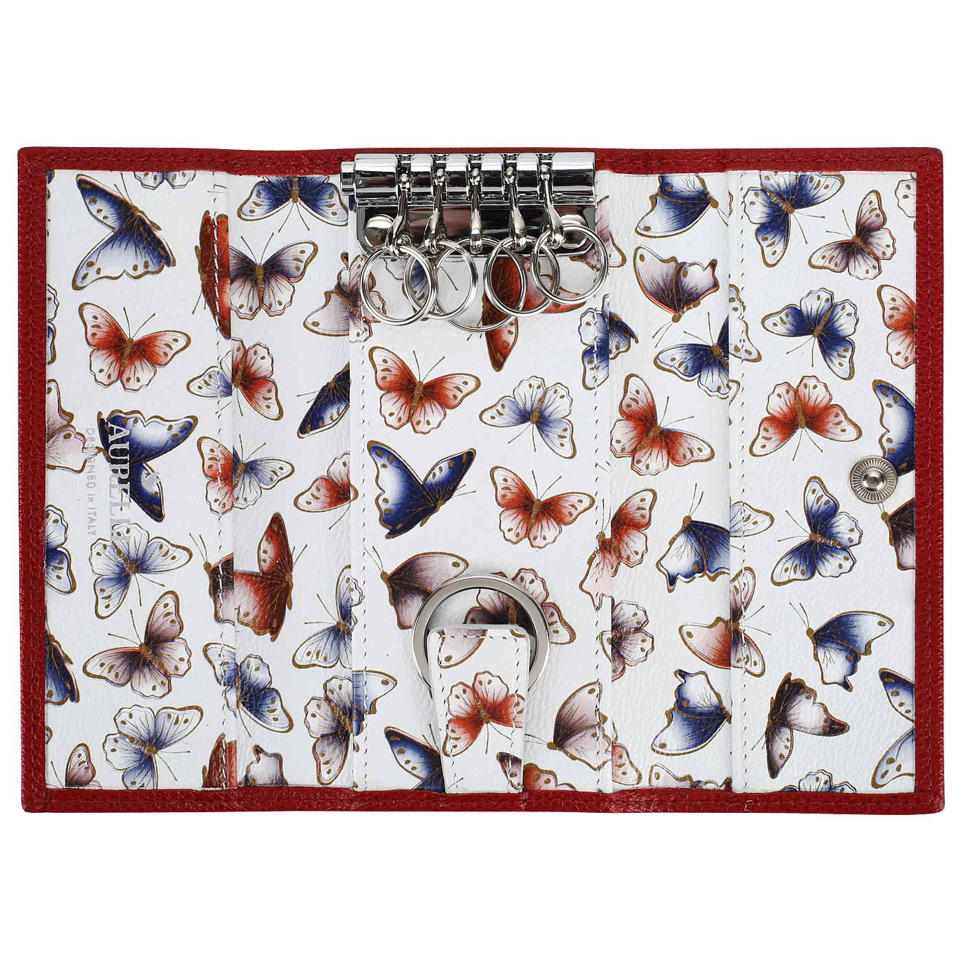 Ключница из красной кожи Aurelli Alma fantasia