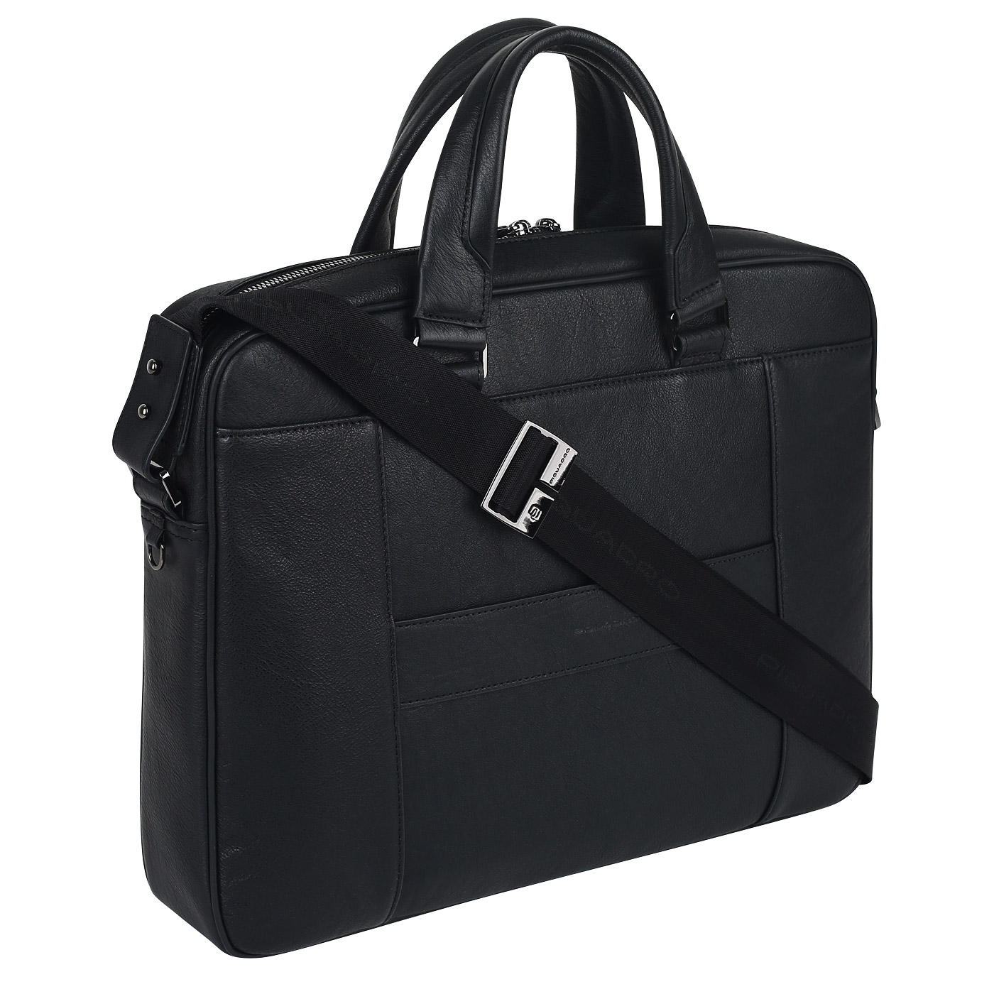 Чёрная деловая сумка Piquadro Black square