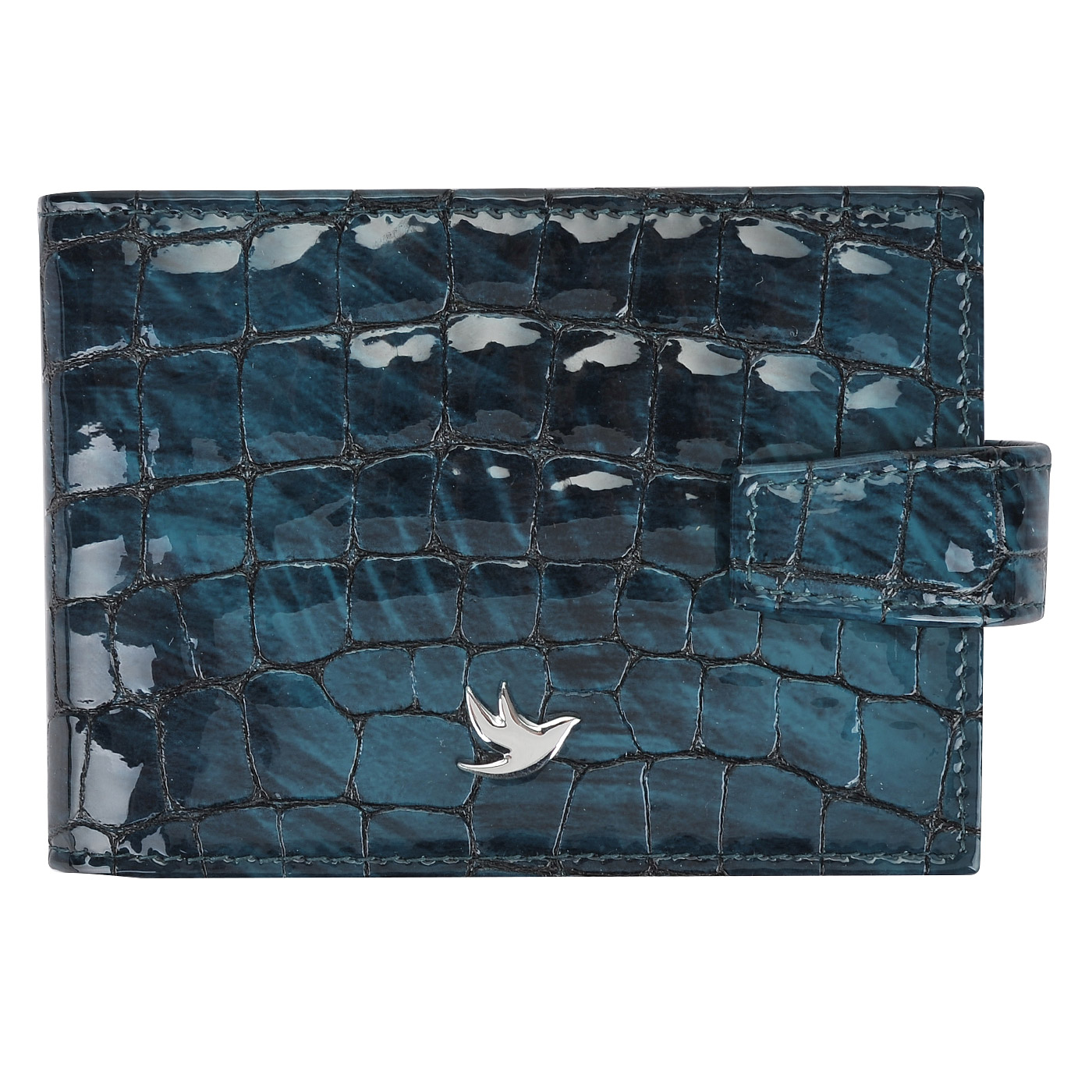 Aurelli Визитница с отделкой под крокодиловую кожу