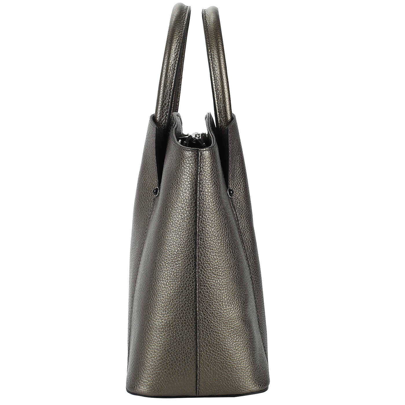 Женская кожаная сумка с двумя внешними карманами Chatte 