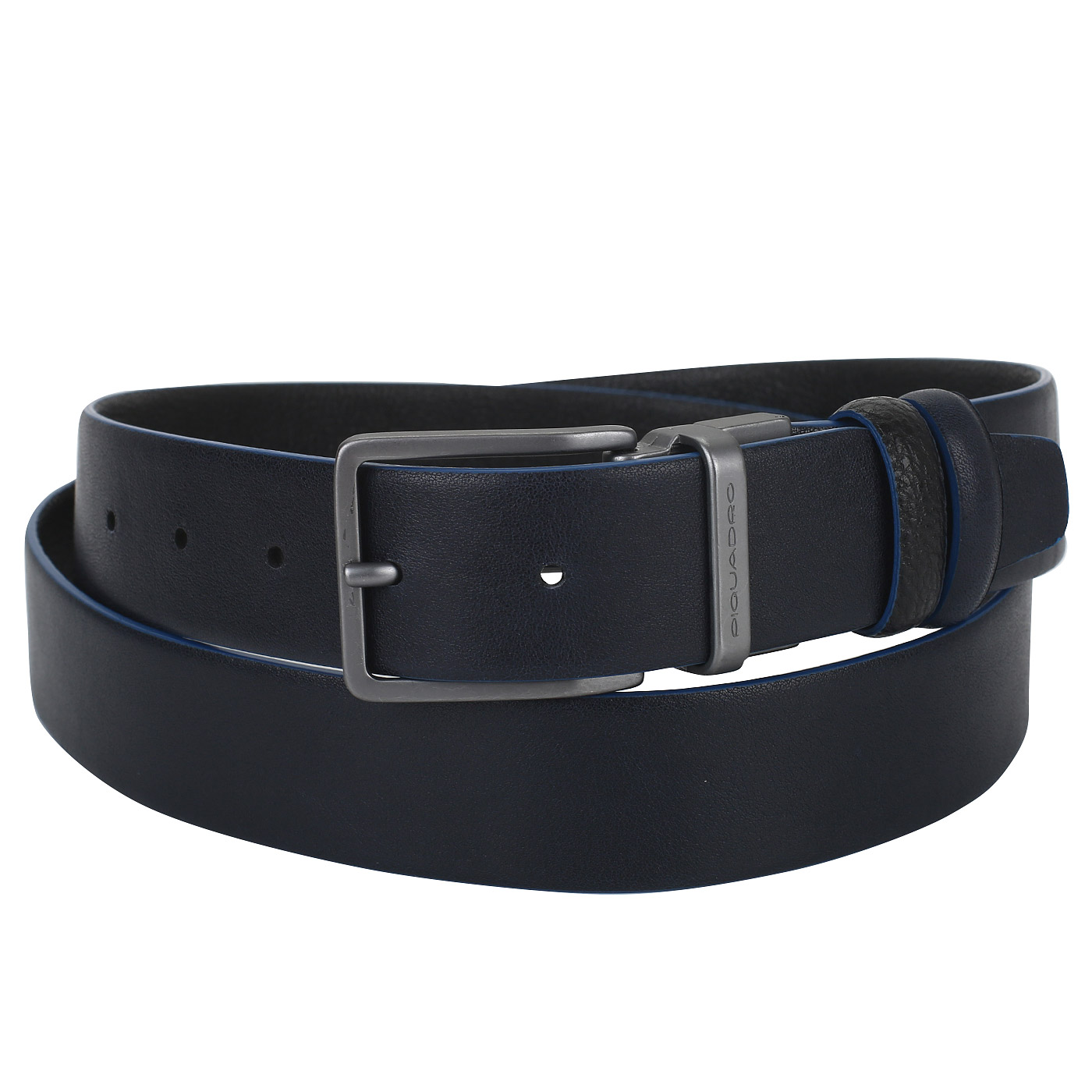 Черный кожаный ремень Piquadro B2S