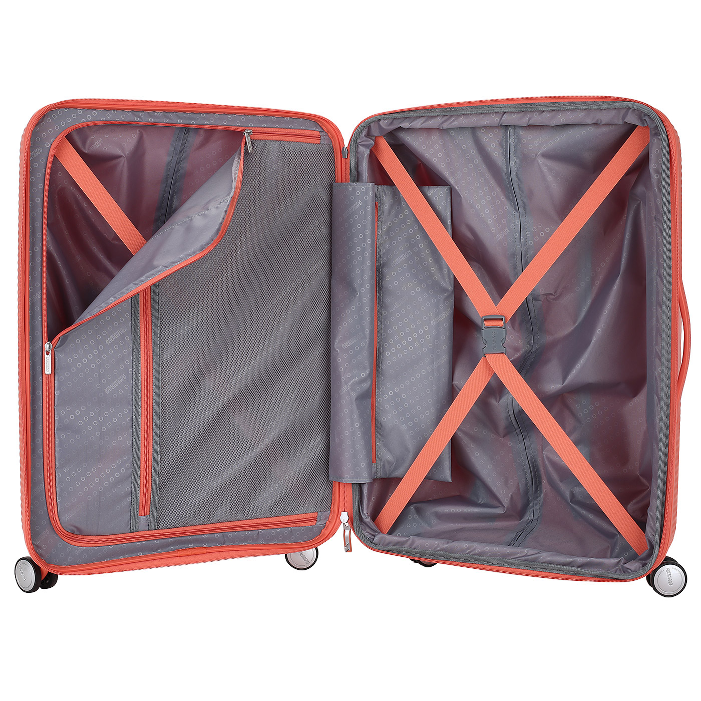 Чемодан средний M из полипропилена с кодовым замком American Tourister Soundbox