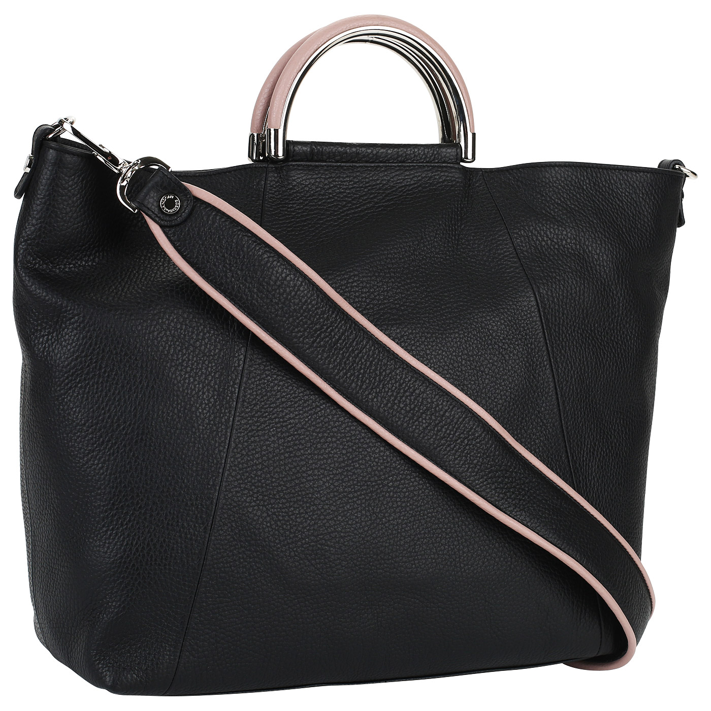 Мягкая сумка из черной кожи Roberta Gandolfi Canneloni