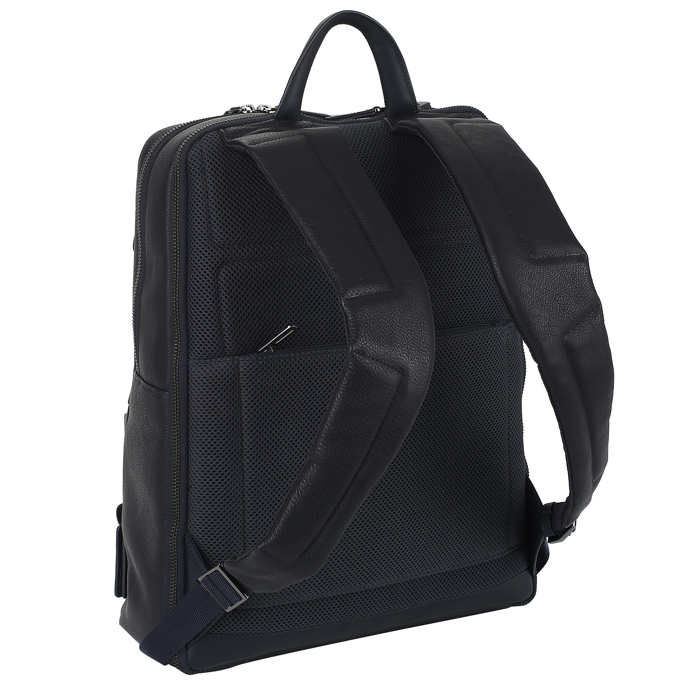 Синий кожаный рюкзак Piquadro Vostok