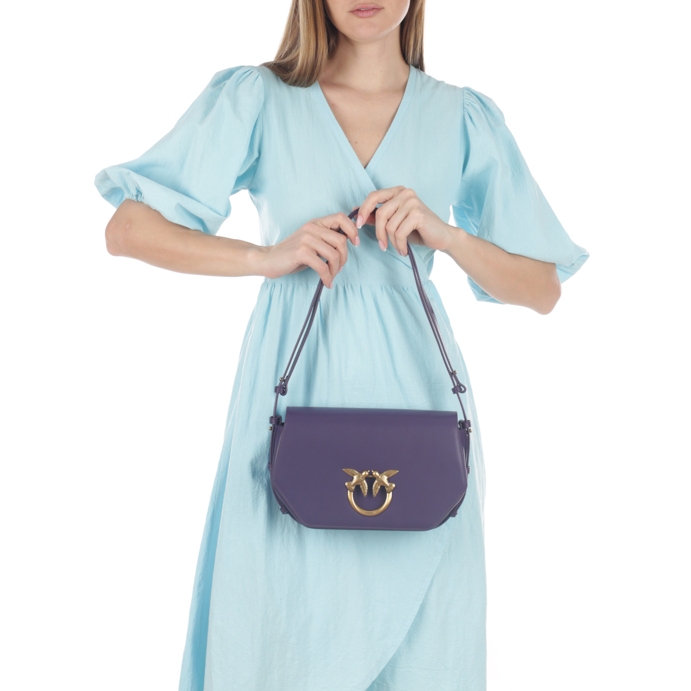 Кожаная сумка Pinko Love One