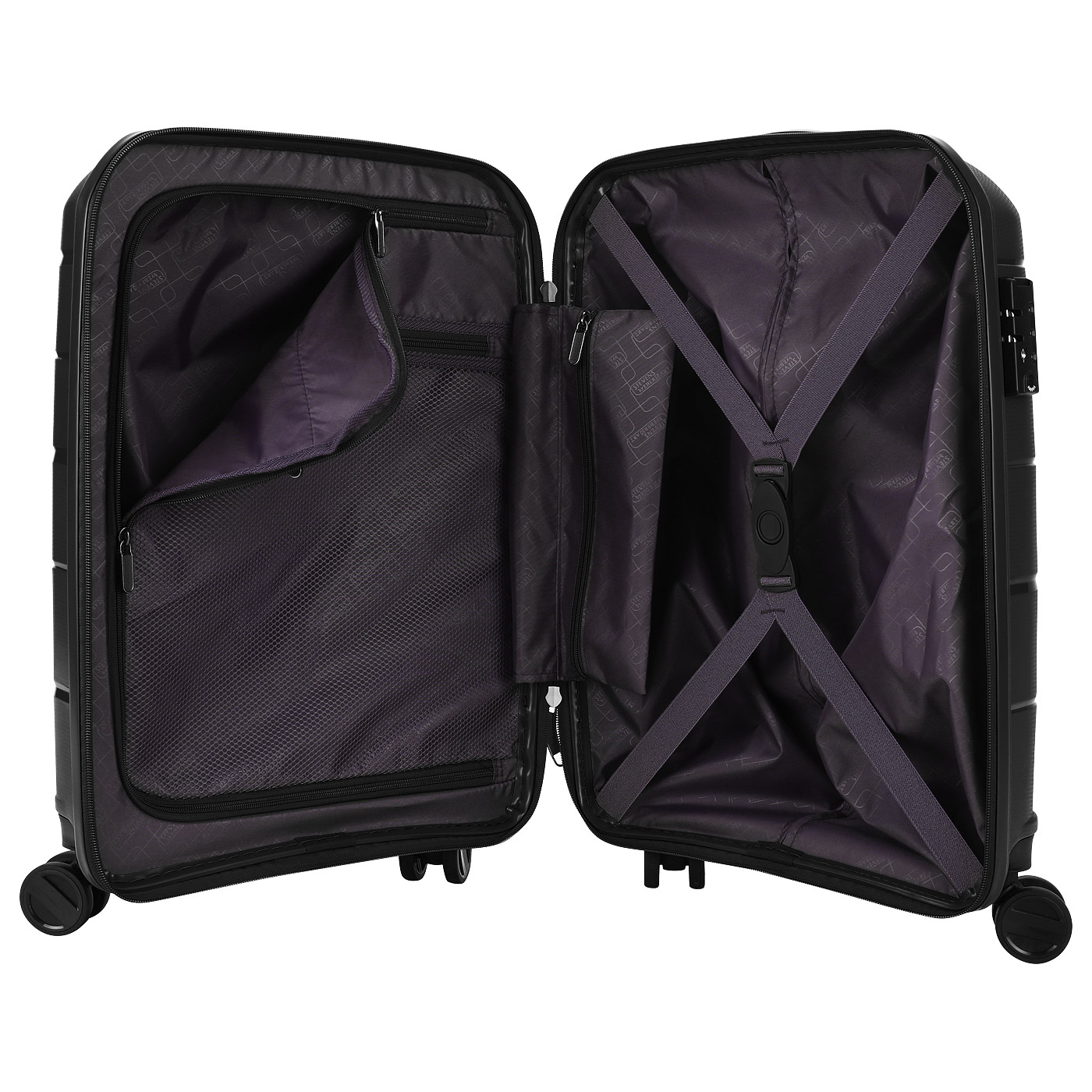 Чемодан маленький S из полипропилена с кодовым замком Stevens Soho 2.0