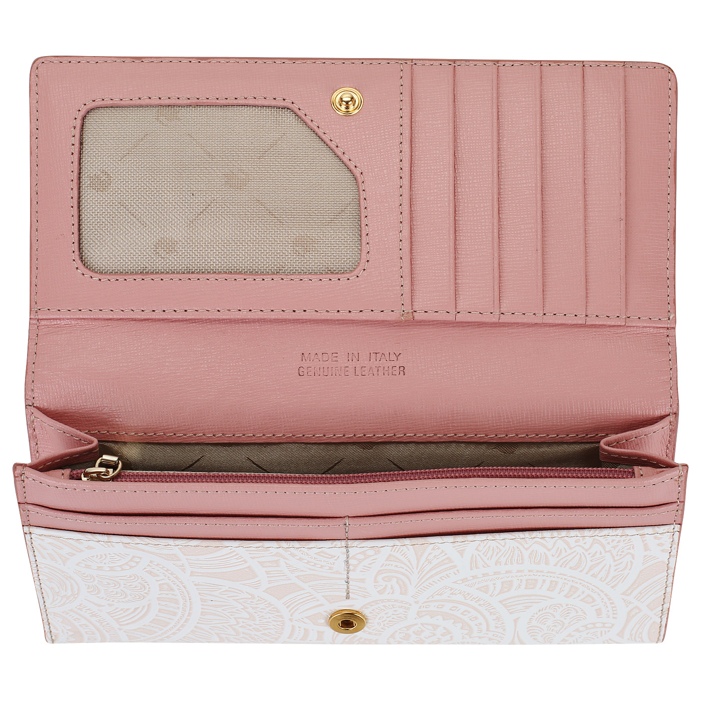 Кожаный кошелек с тиснением Chatte Bloom