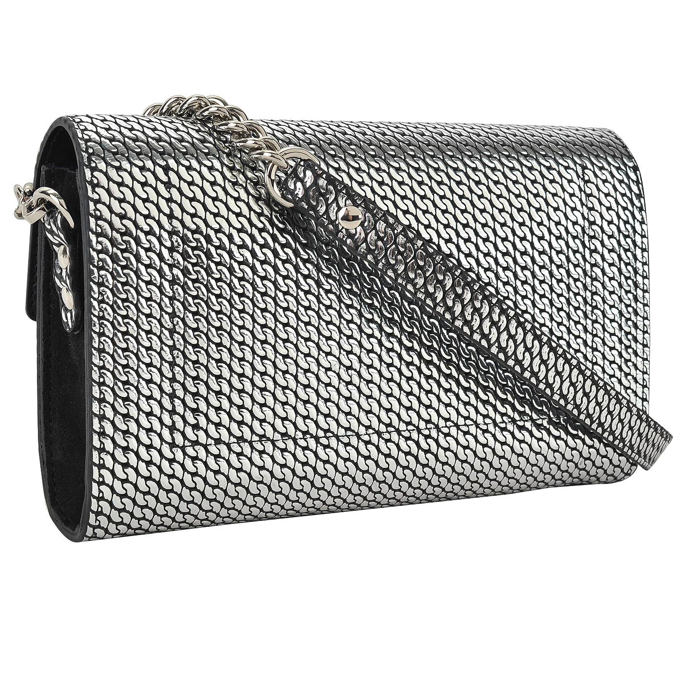 Женская кожаная сумка с тиснением Aurelli Mini bag