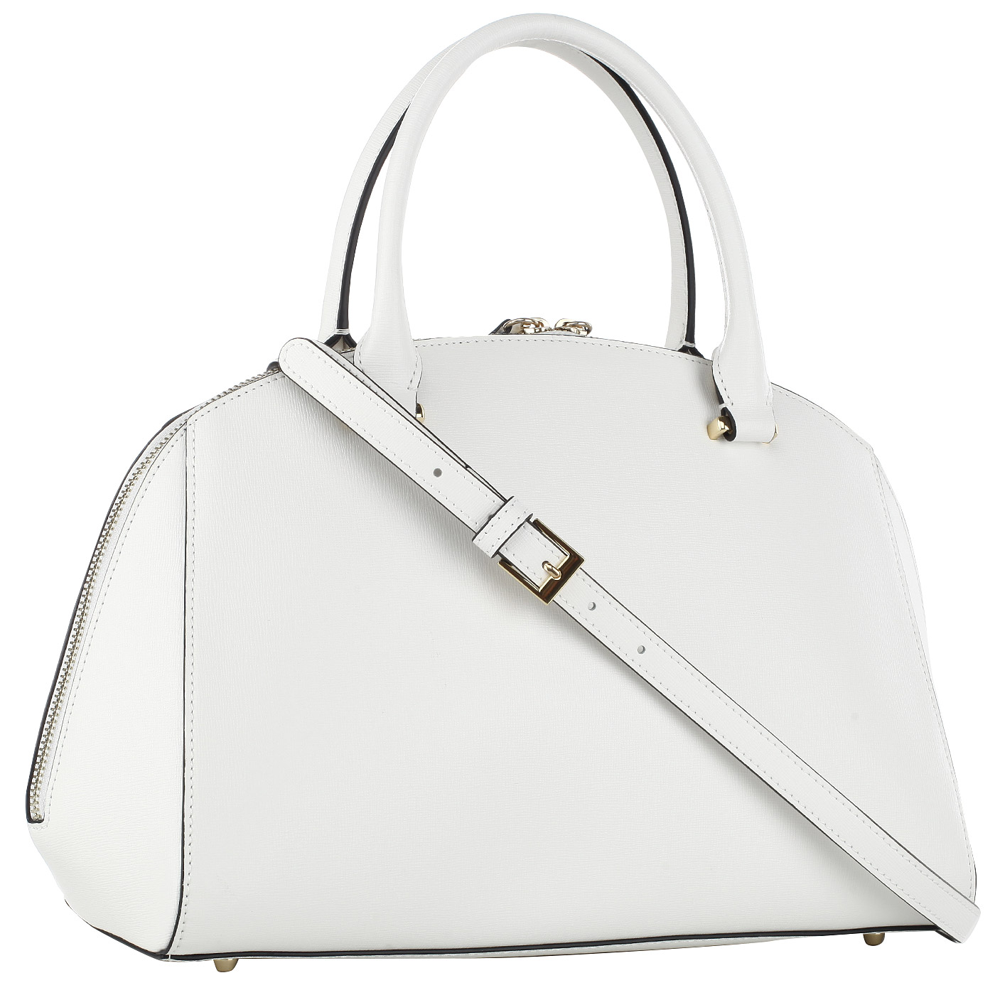 Сумка из сафьяна на двойной молнии Cromia Melania