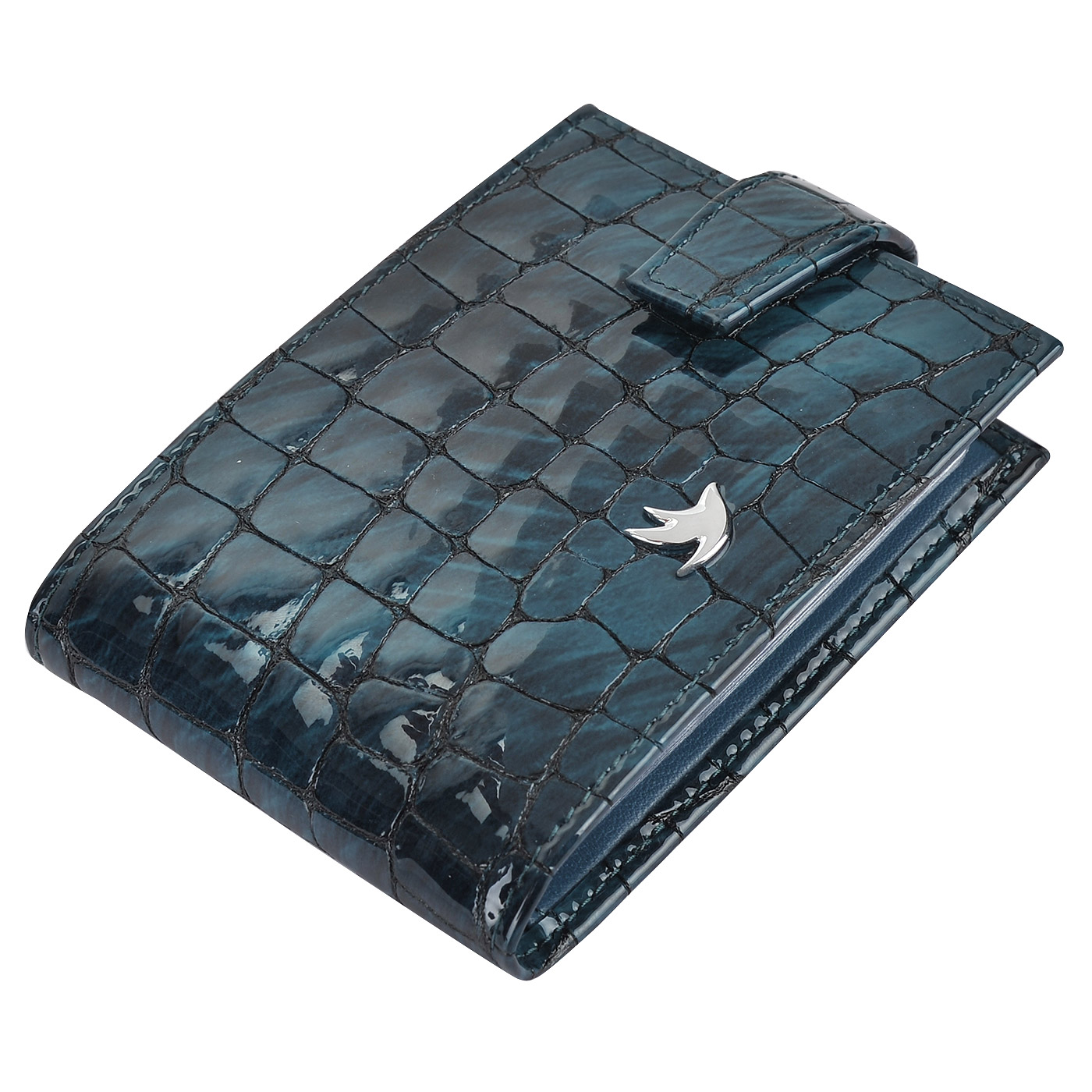 Визитница с отделкой под крокодиловую кожу Aurelli Divine