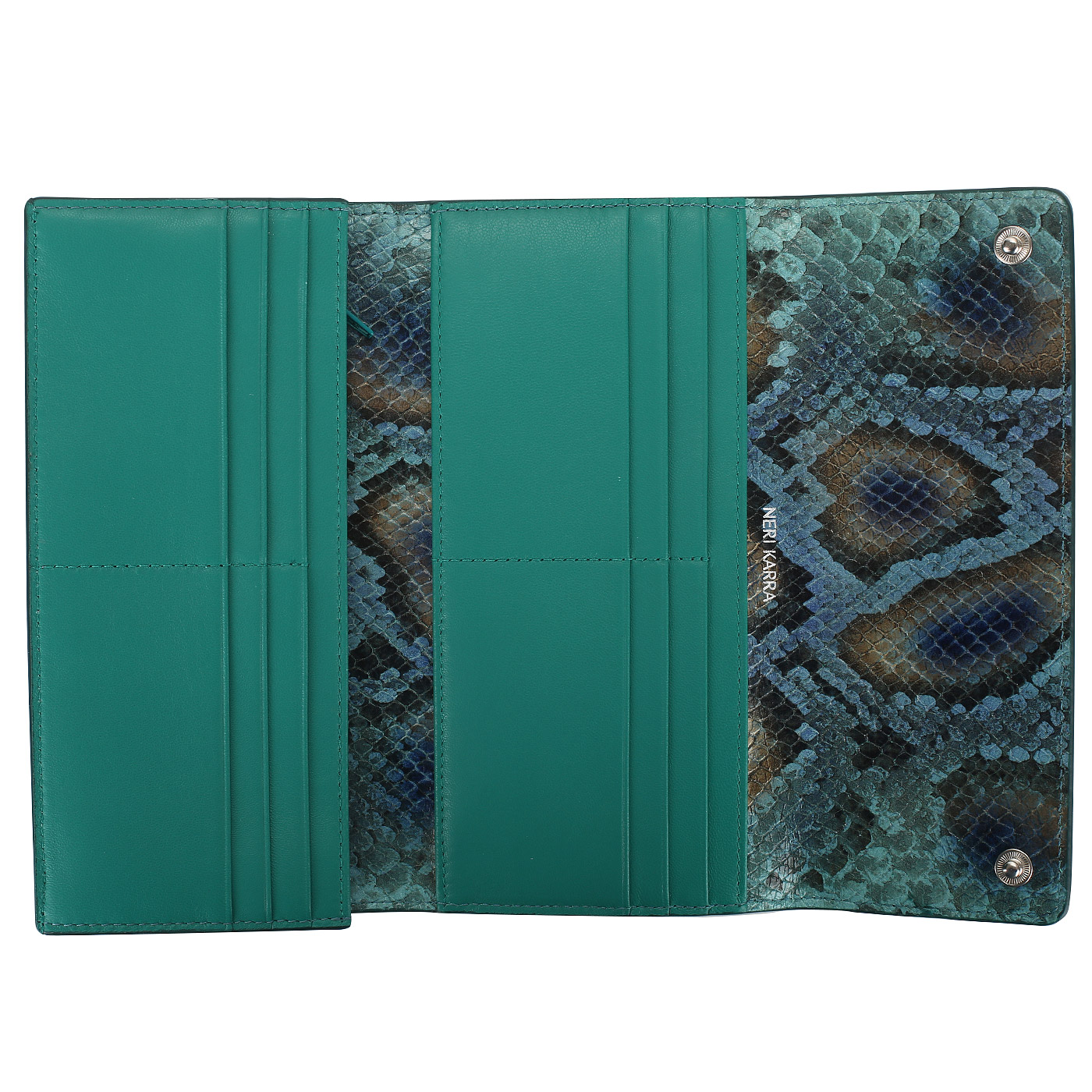 Кошелек с отделкой под кожу питона Neri Karra 