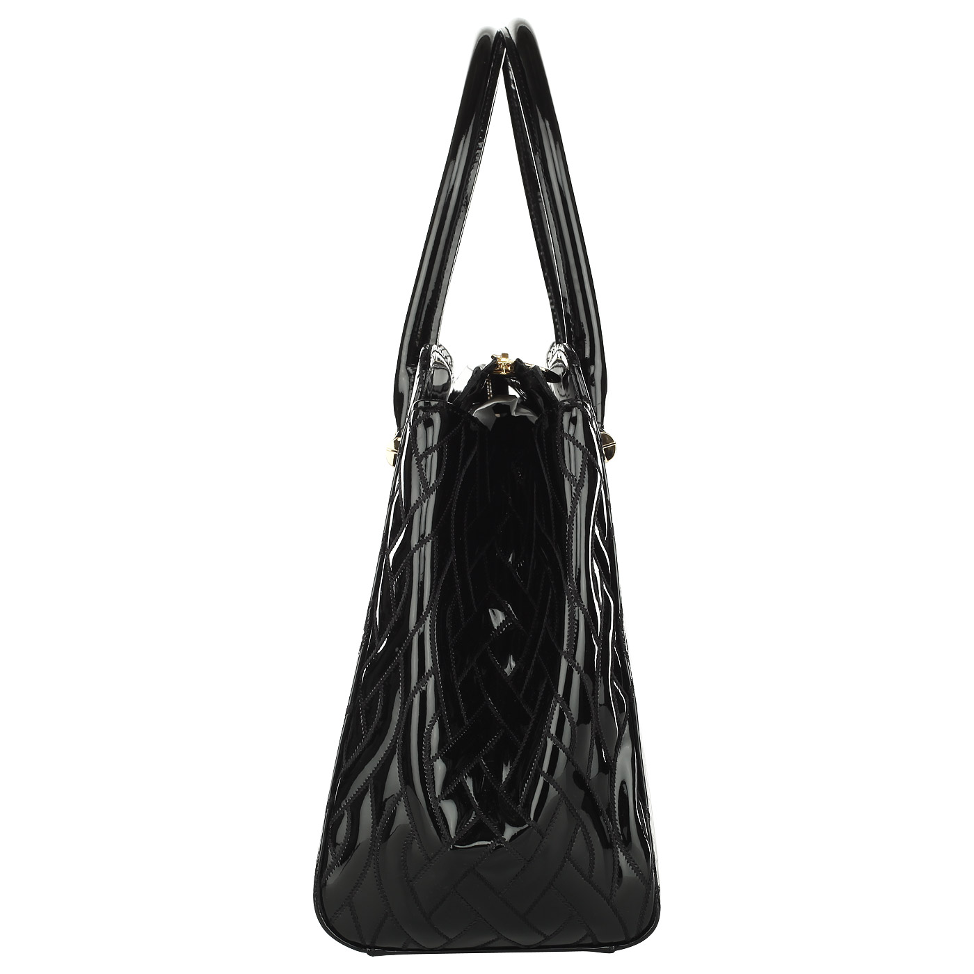 Лакированная кожаная сумка Valentino Orlandi Malika