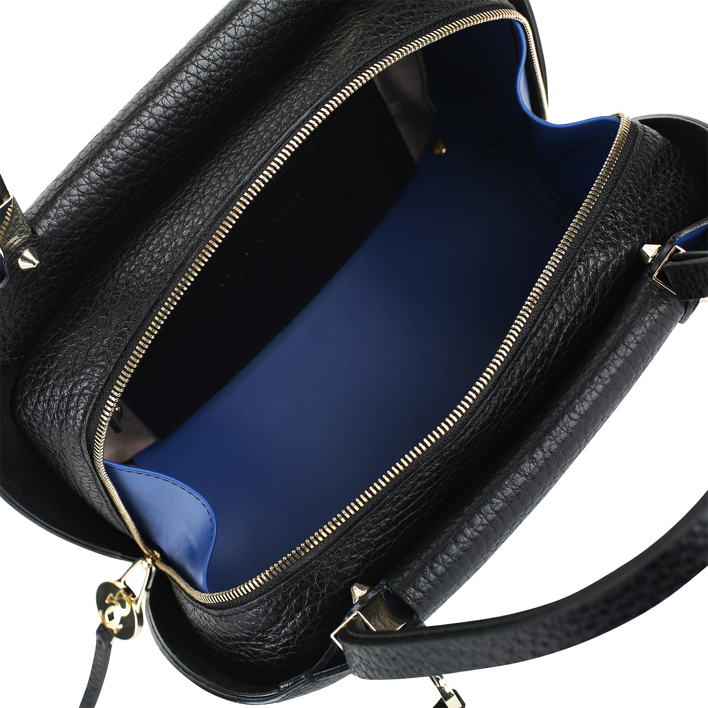 Кожаная сумка с двойной молнией Carlo Salvatelli Cervino