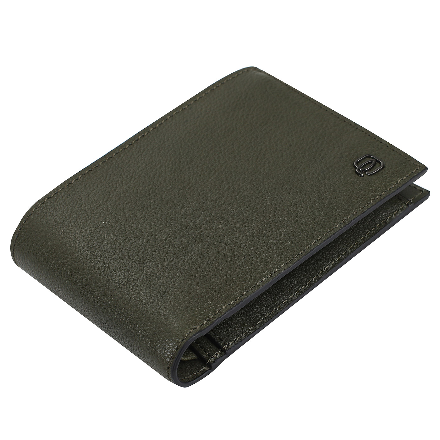 Компактное портмоне из кожи Piquadro Black square