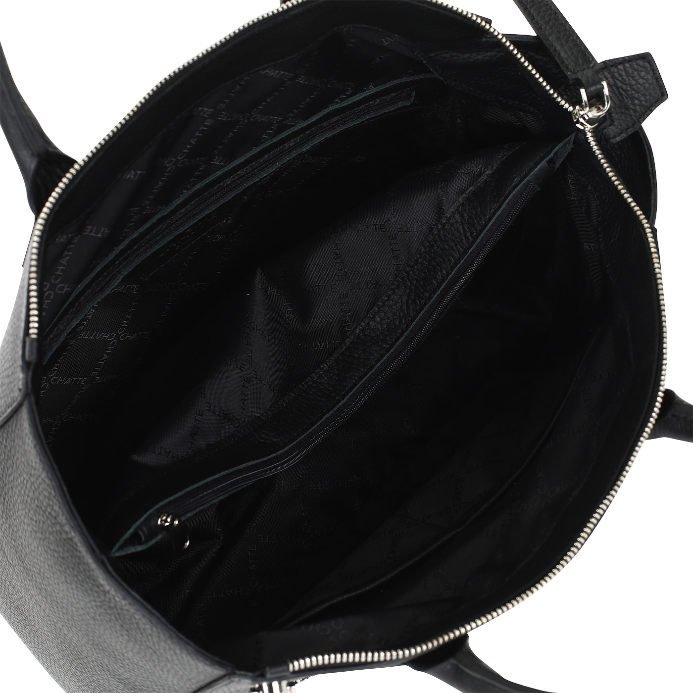 Кожаная сумка на молнии Chatte 