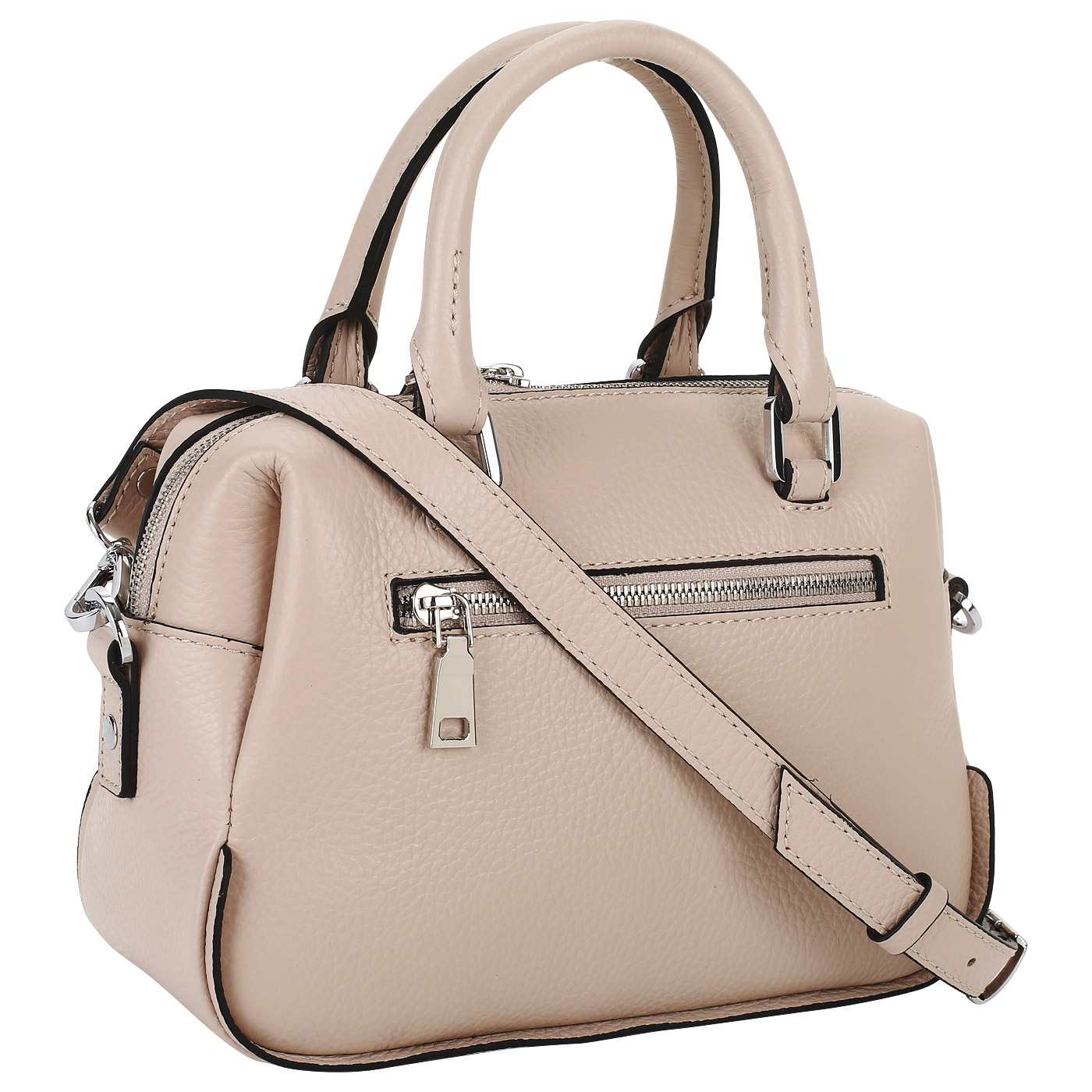 Бежево-розовая сумка Chatte Marseille