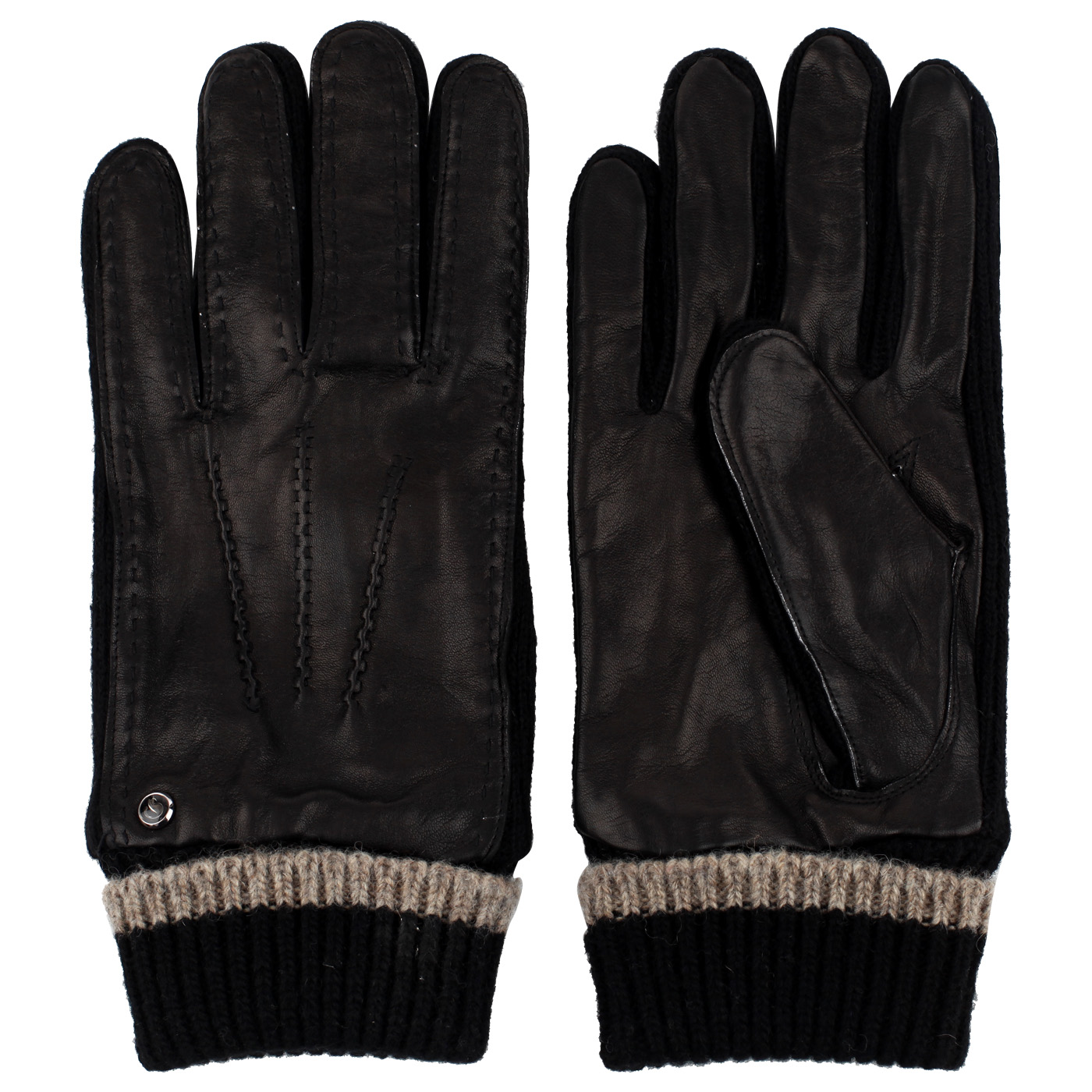 Перчатки из кожи и шерсти Dal Dosso 