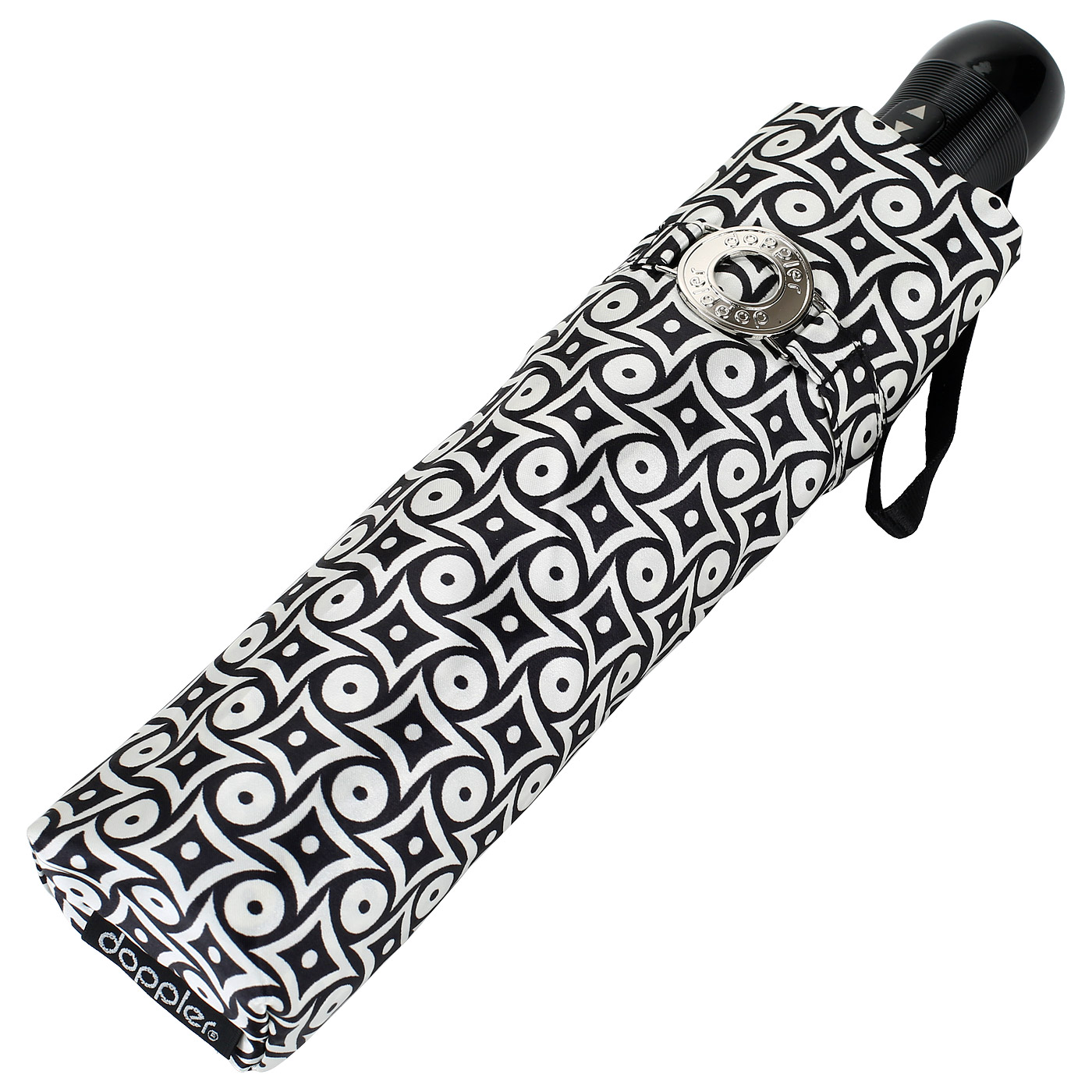 Женский зонт с черно-белым узором Doppler Dual