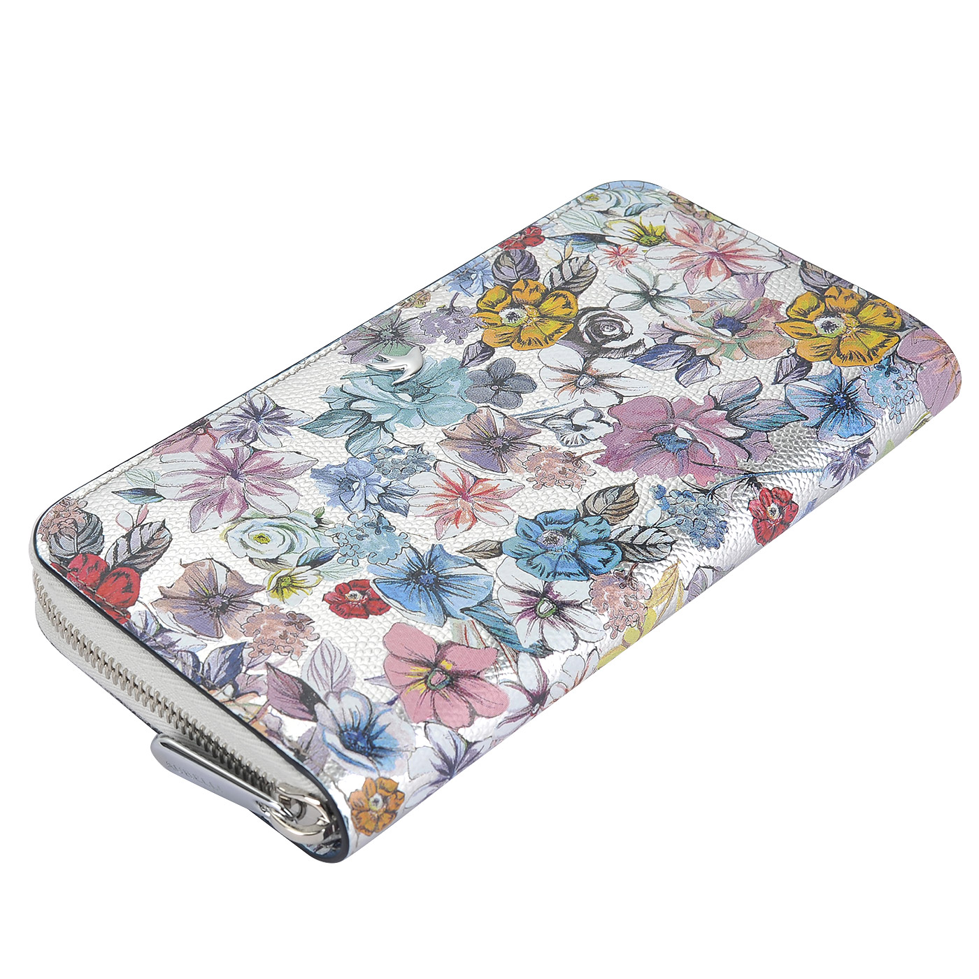 Женское кожаное портмоне с принтом Aurelli Luna fiore