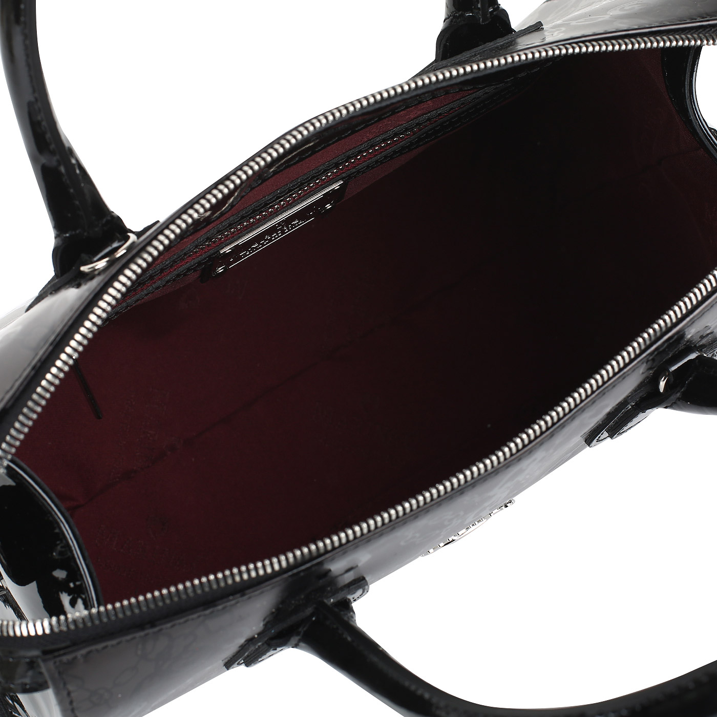 Лакированная сумка на двойной молнии Marina Creazioni 