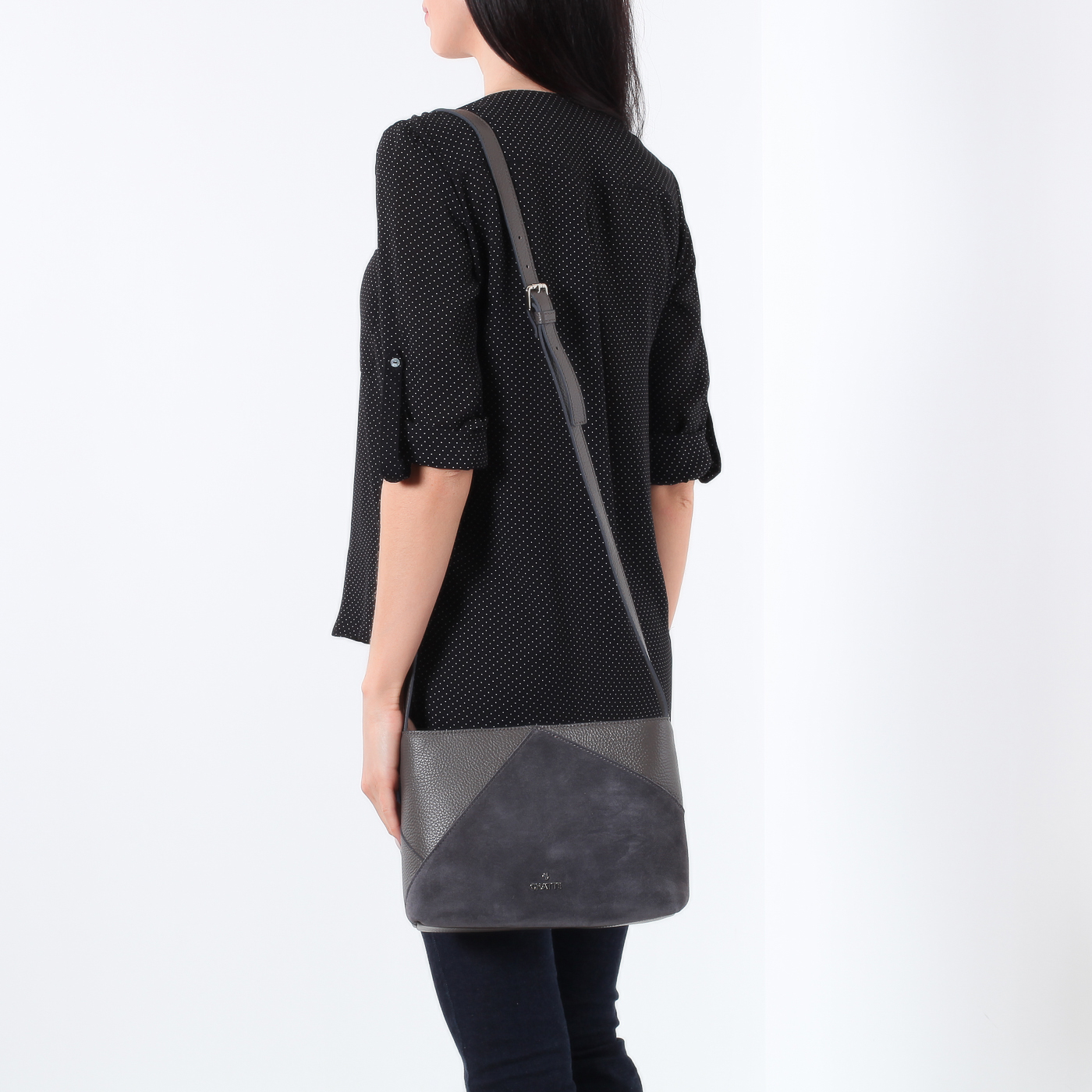 Сумка из кожи и замши Chatte 